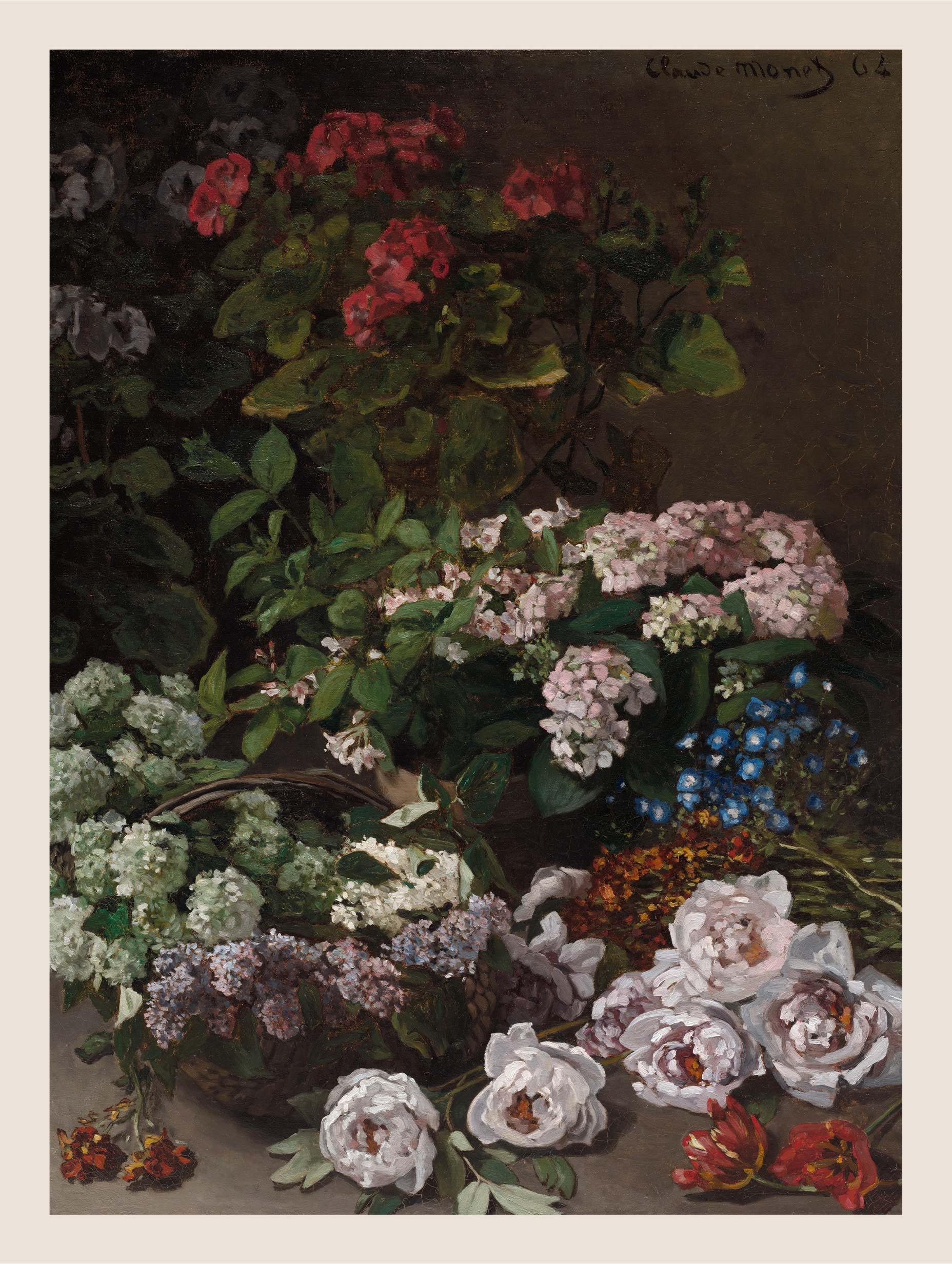 Spring Flowers Claude Monet Art Print