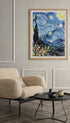 The Starry Night Van Gogh Art Print No 3 Mockup