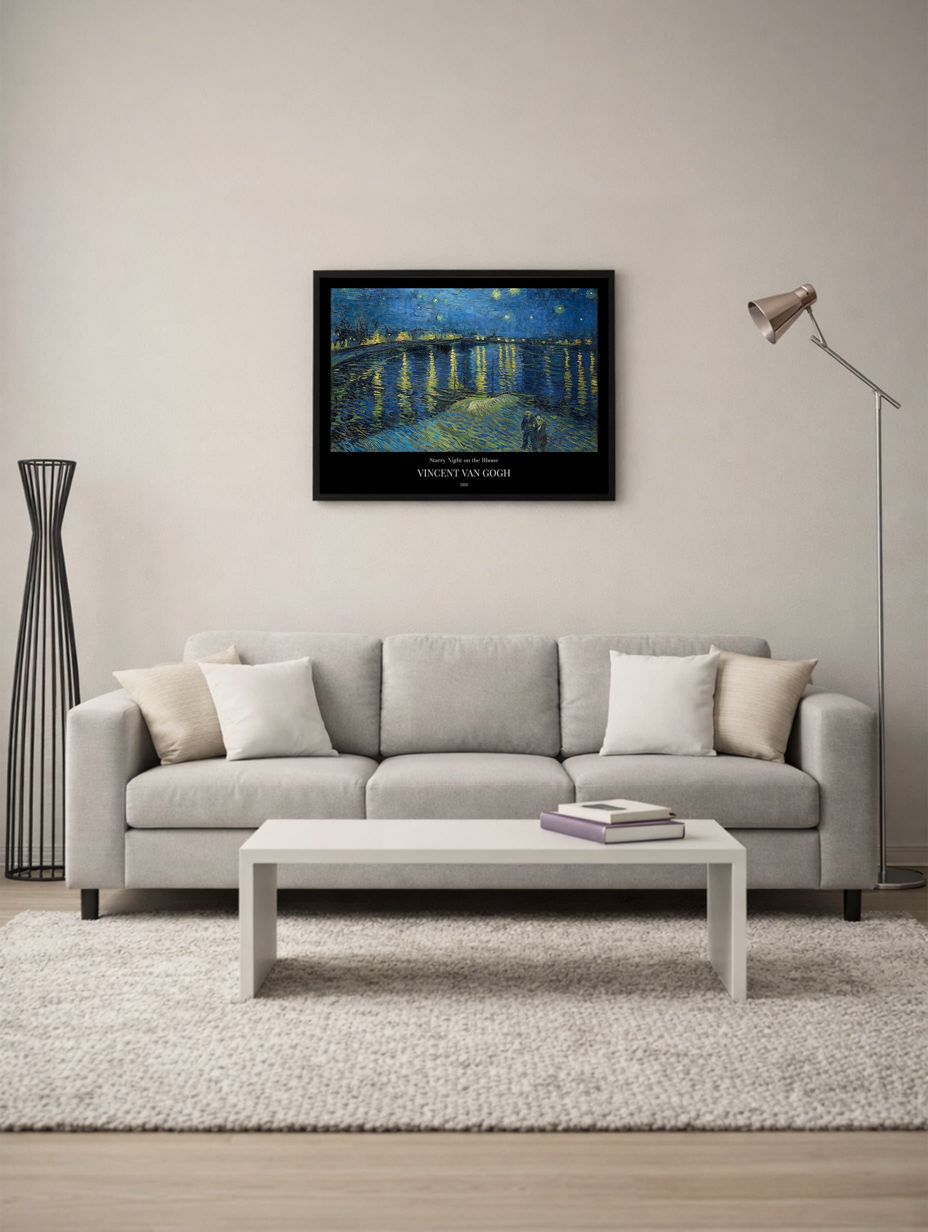 Starry Night on the Rhône Van Gogh Art Print No 1 Mockup