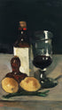 Still Life with Bottle, Glass, and Lemons Paul Cézanne Art Print