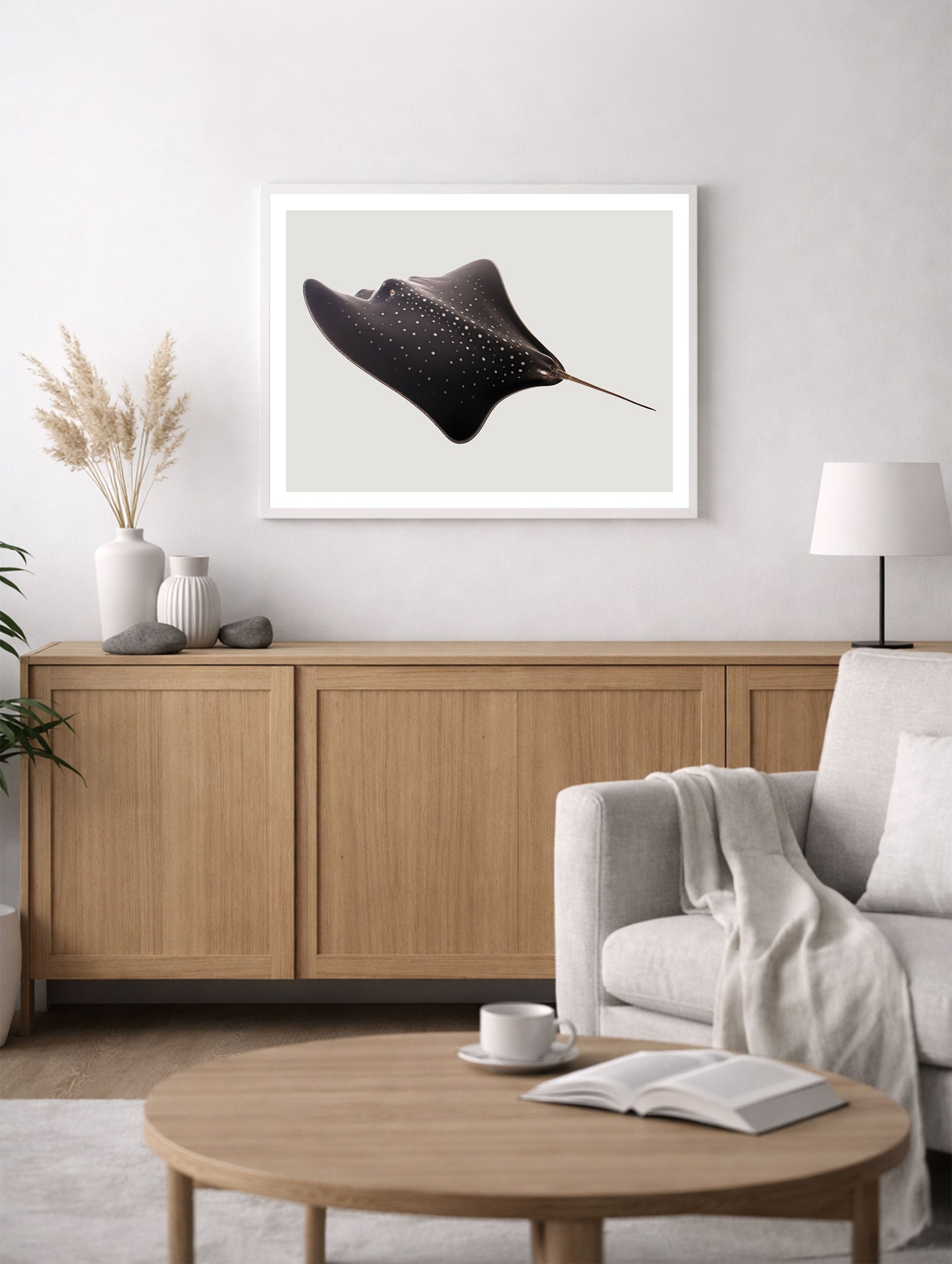 Stingray Animal Poster Mockup