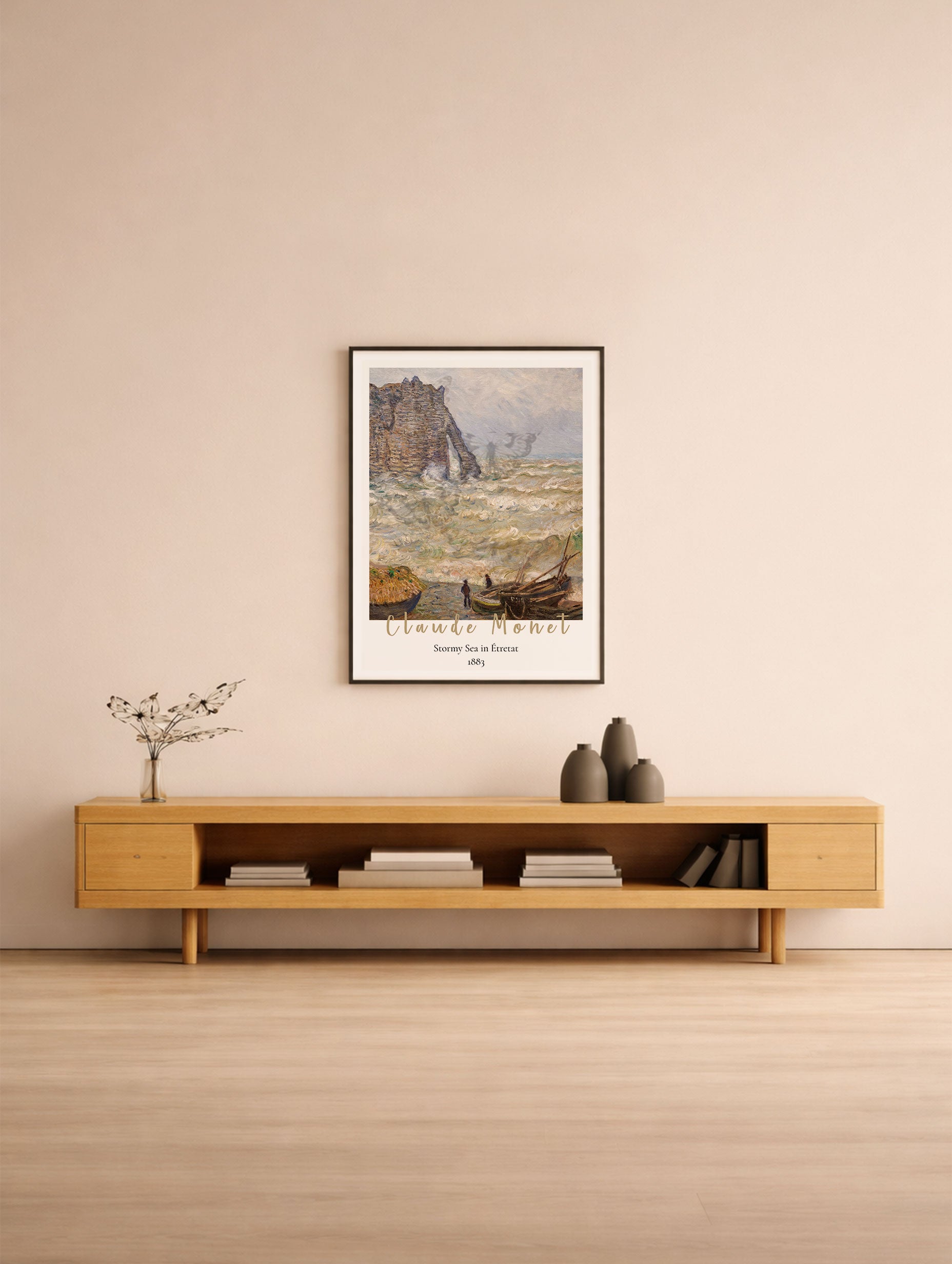 Stormy Sea in Étretat Claude Monet Art Print