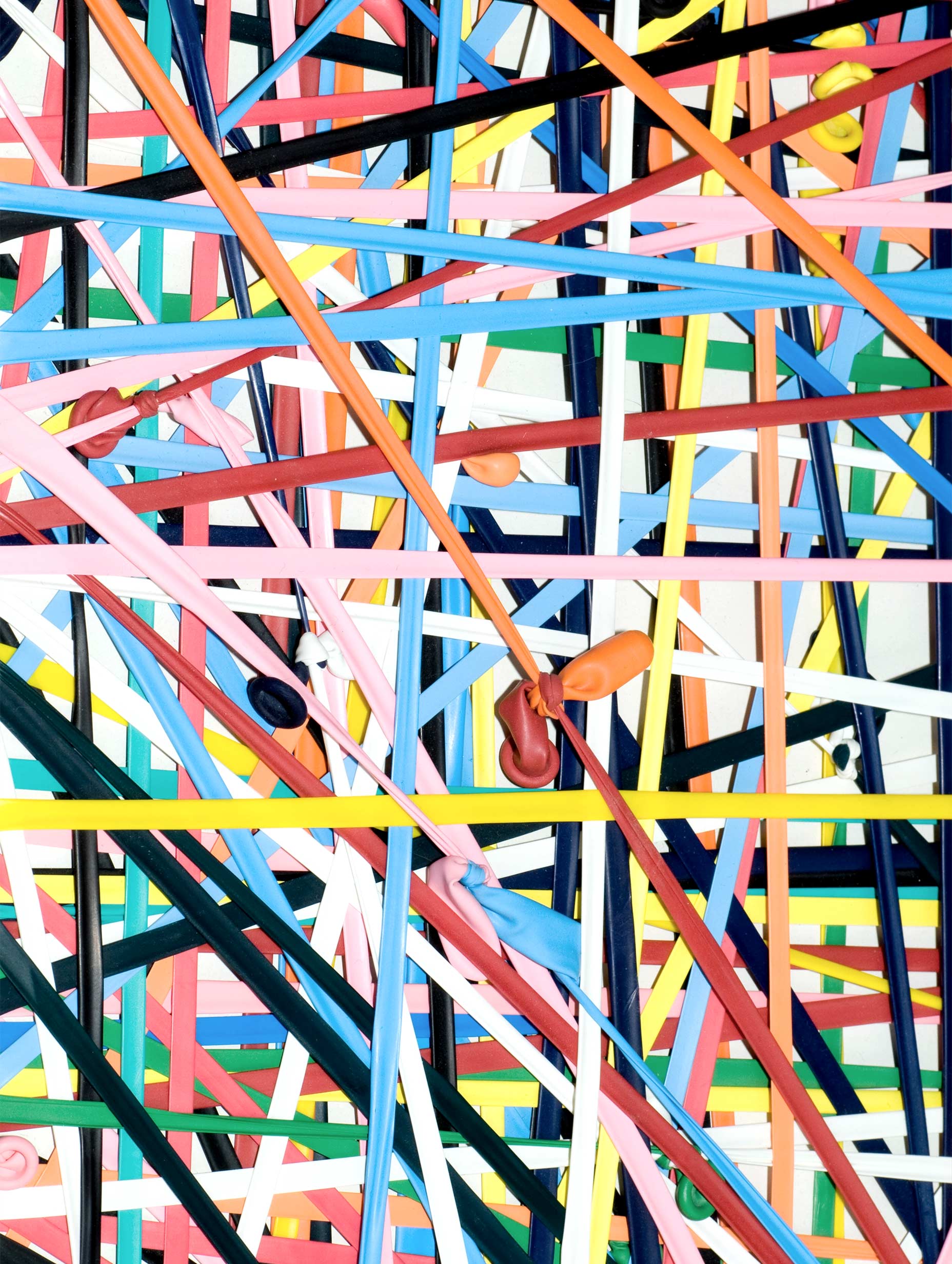 Stretched Colorful Balloons Abstract Art Print