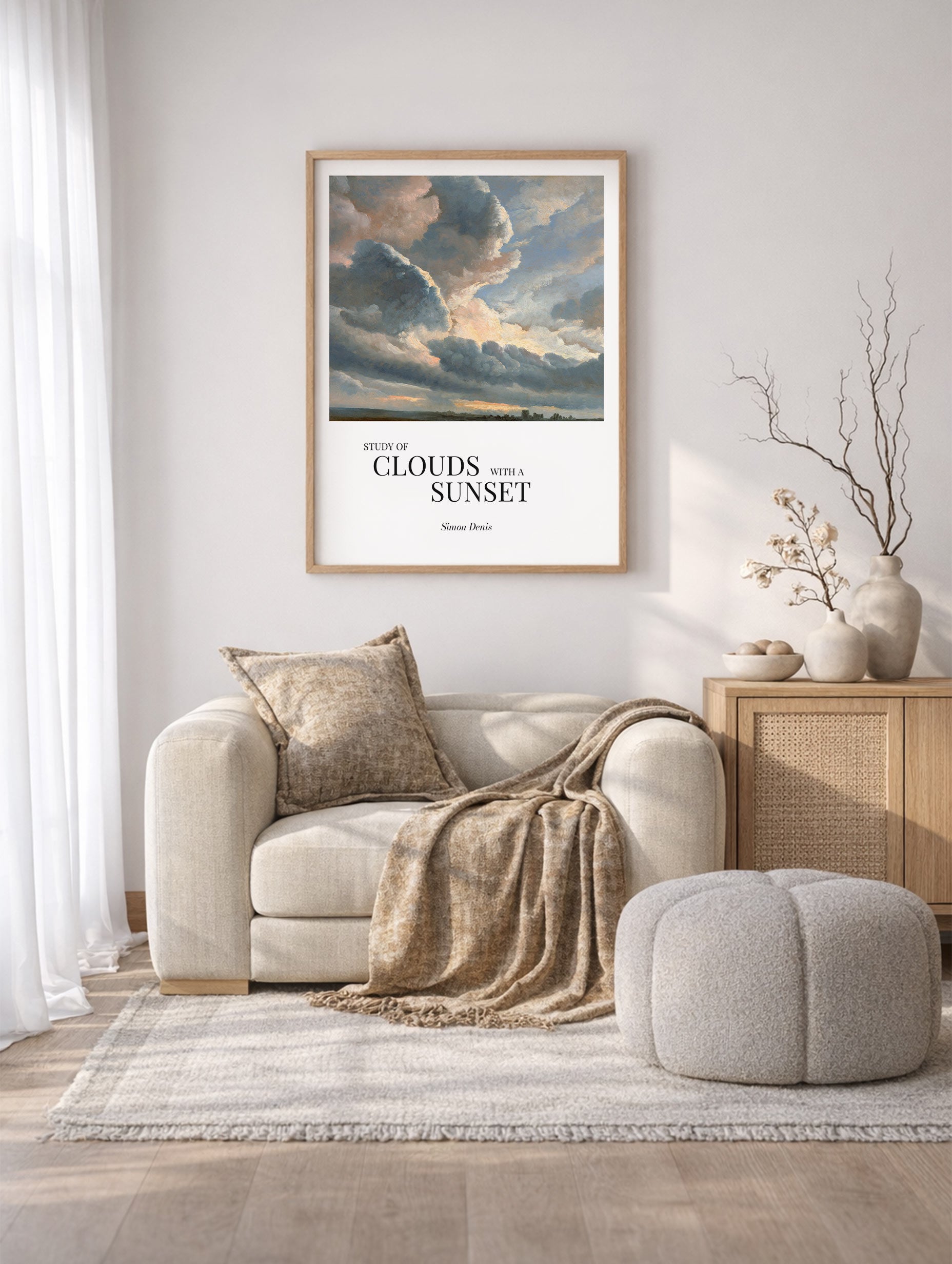 Study of Clouds with a Sunset Simon Denis Art Mockup