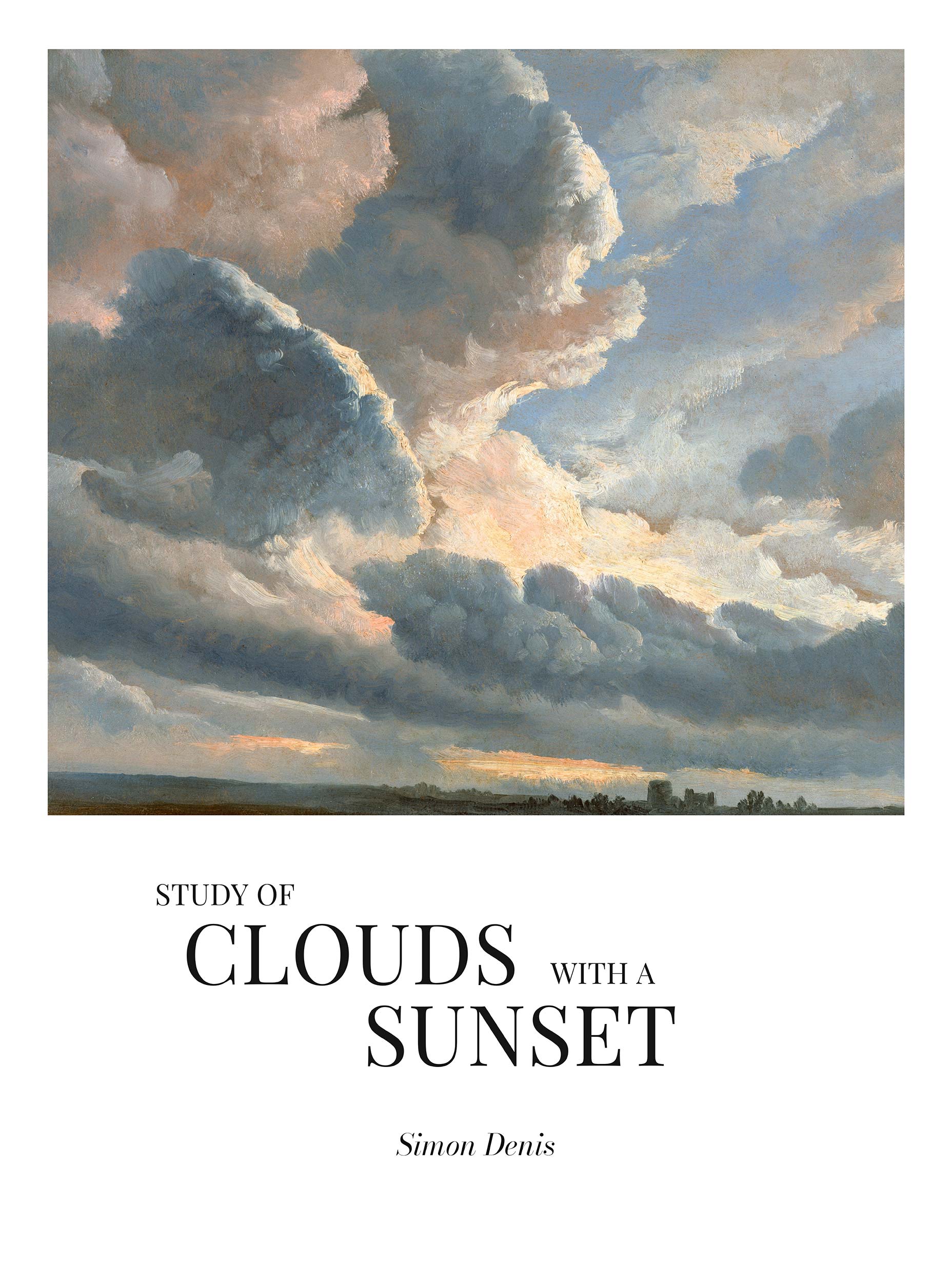 Study of Clouds with a Sunset Simon Denis Art Print