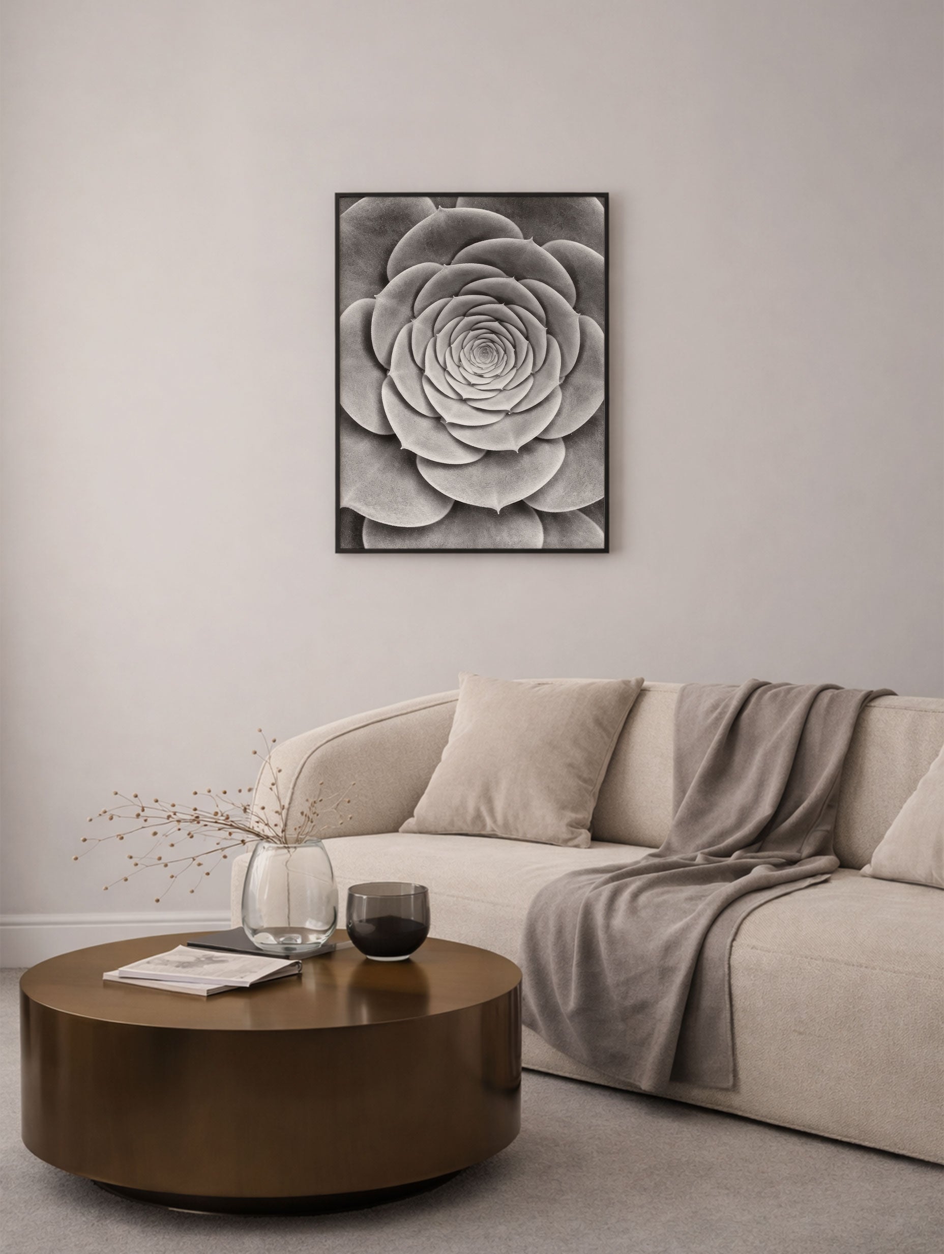 Succulent Michael Haber Art Print Mockup
