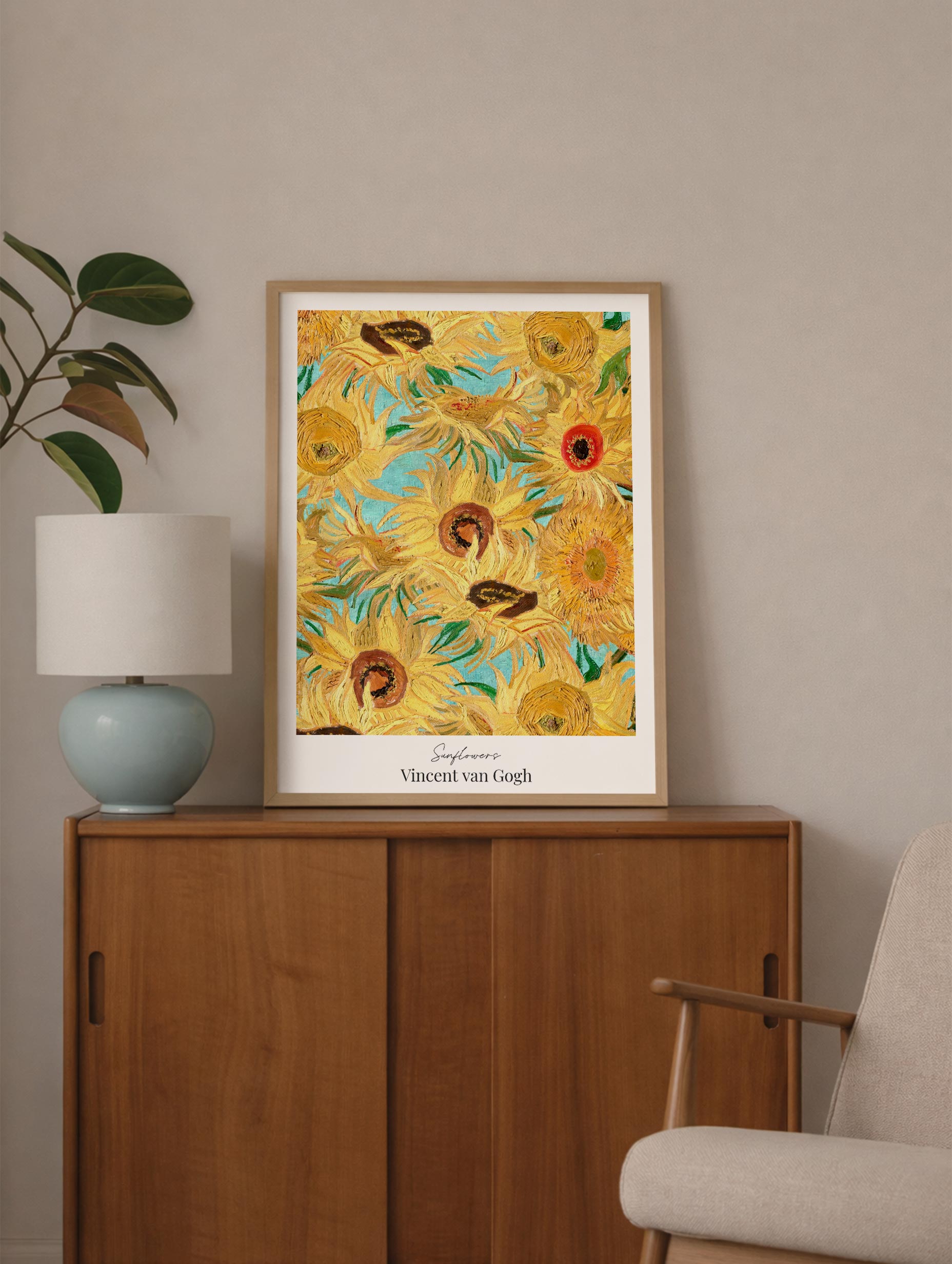 Sunflowers series - Van Gogh Art Print Mockup