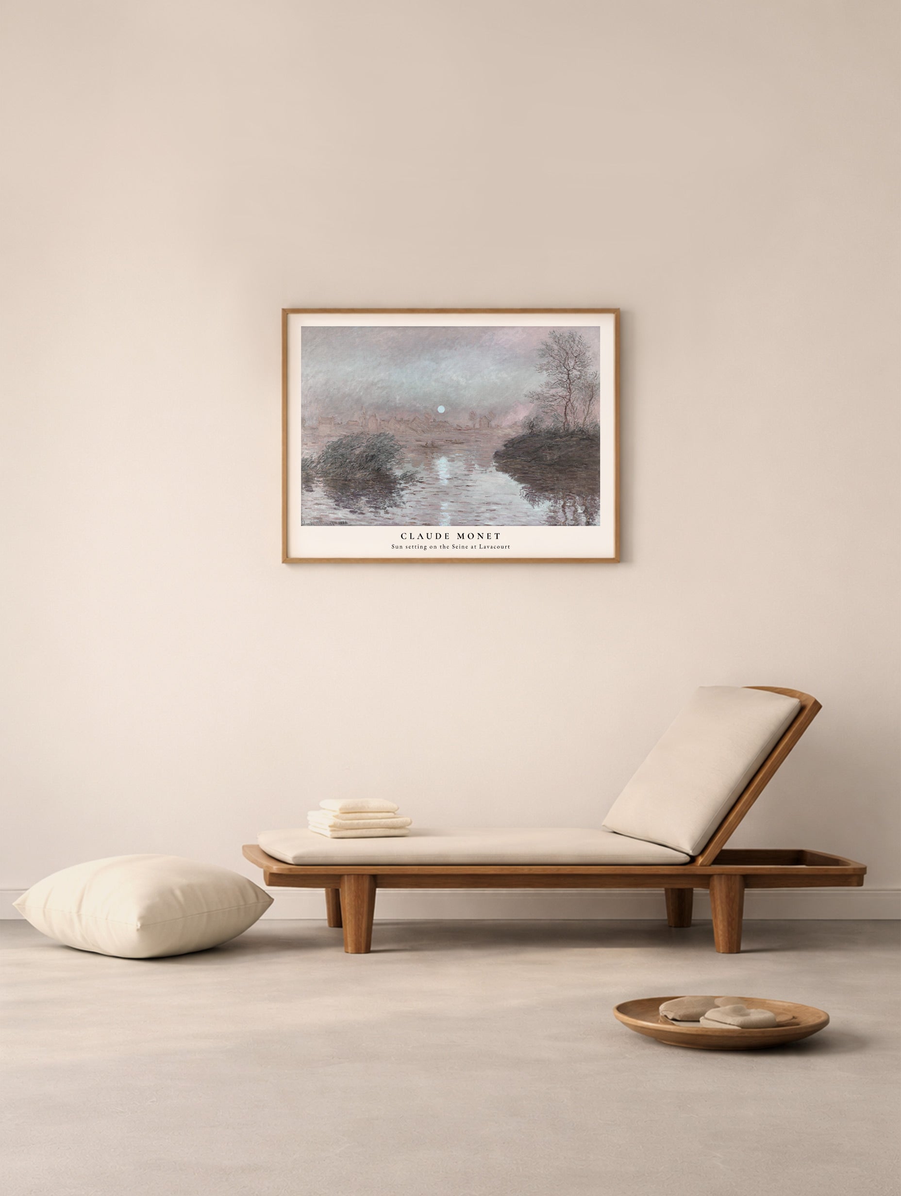 Sunset on the Seine at Lavacourt Claude Monet Art Print