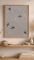 Swallow Birds Pattern Japanese Art Print Mockup