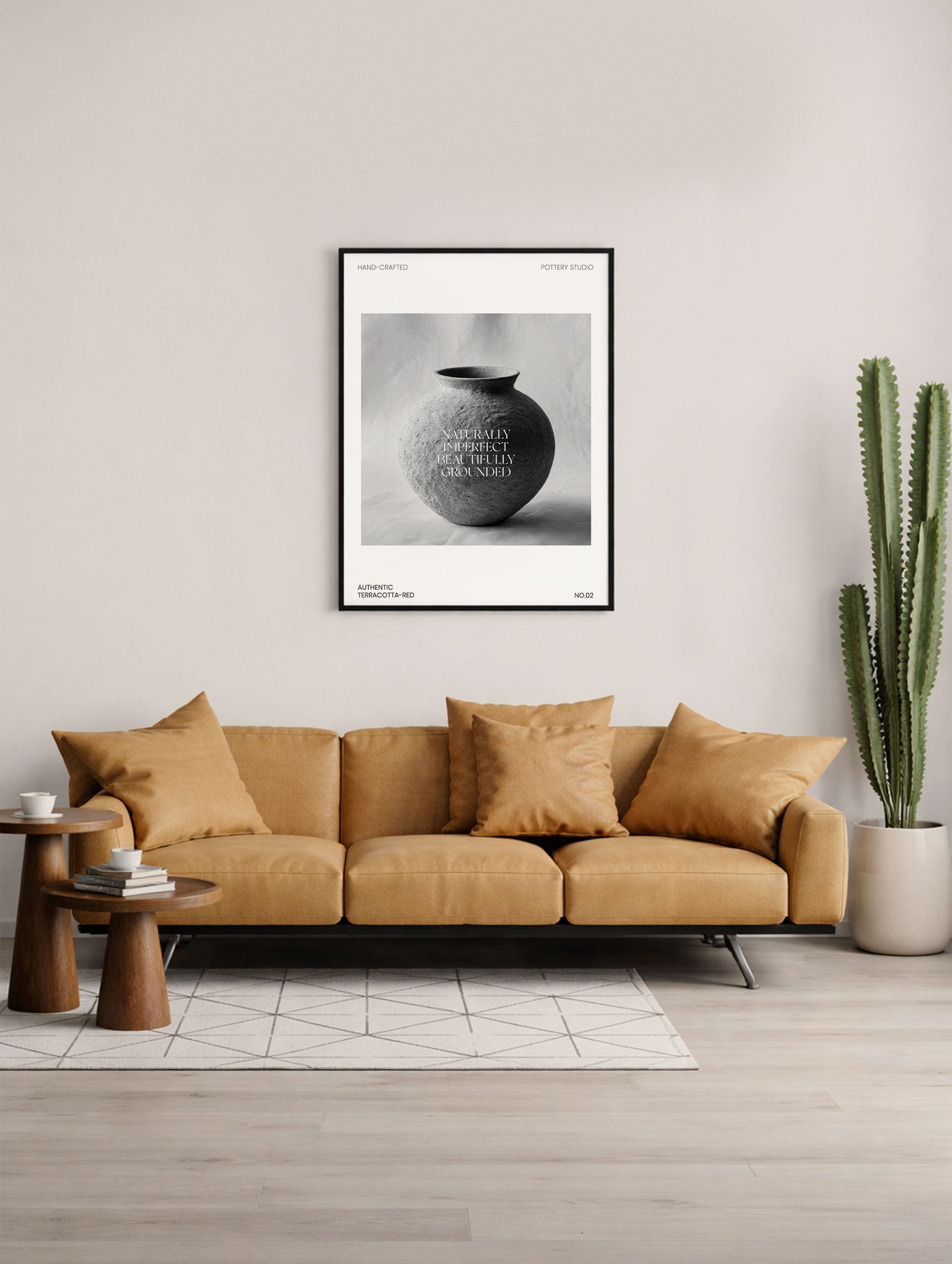 Tagea Pot No.02 Vintage Poster Mockup