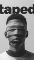 Taped Black and White Poster