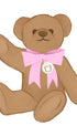 Teddy Bear with Pink Bow Poster