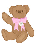 Teddy Bear with Pink Bow Poster