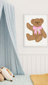 Teddy Bear with Pink Bow Poster
