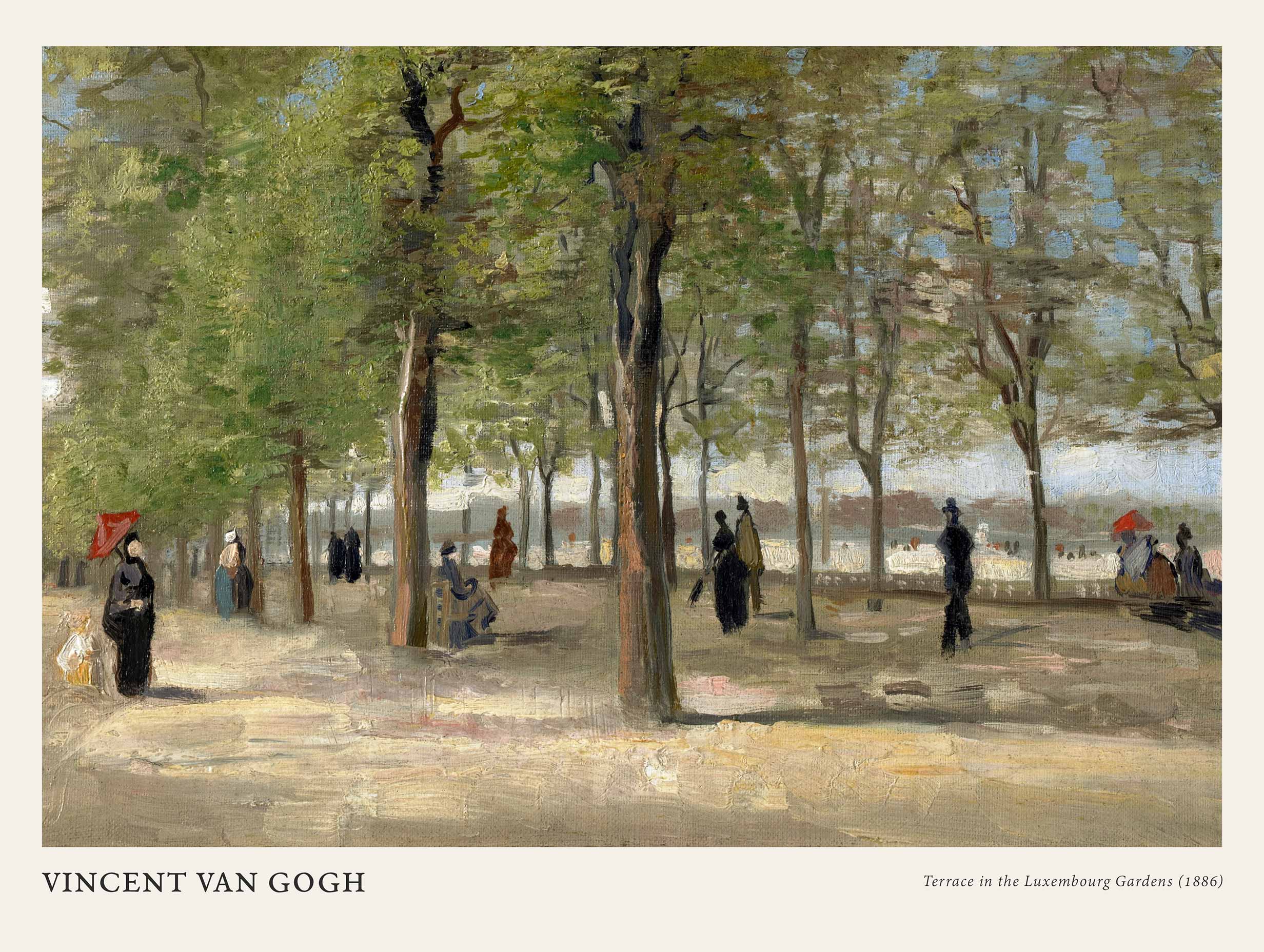 Terrace in the Luxembourg Gardens - van Gogh