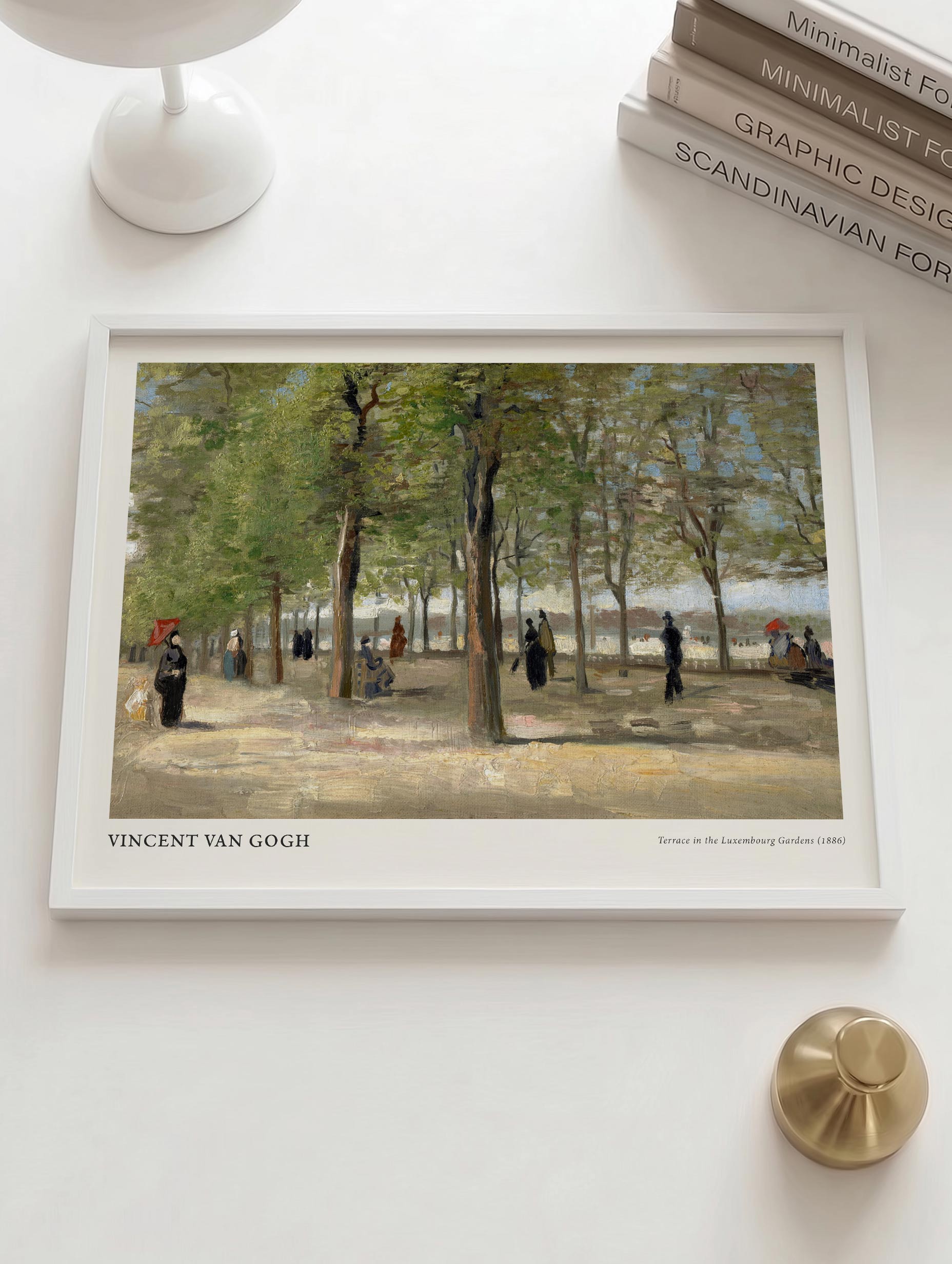 Terrace in the Luxembourg Gardens - van Gogh Mockup