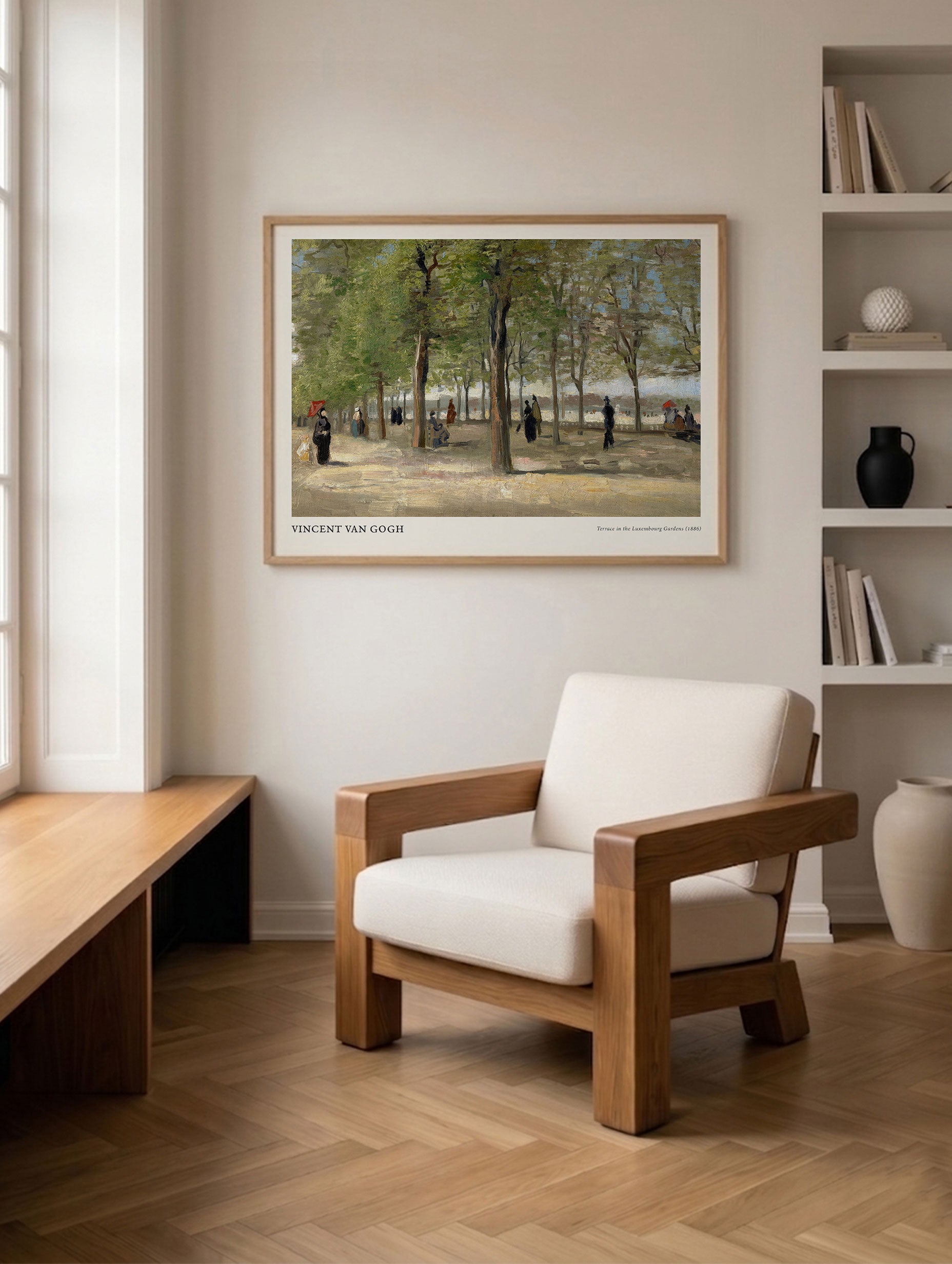 Terrace in the Luxembourg Gardens - van Gogh Mockup