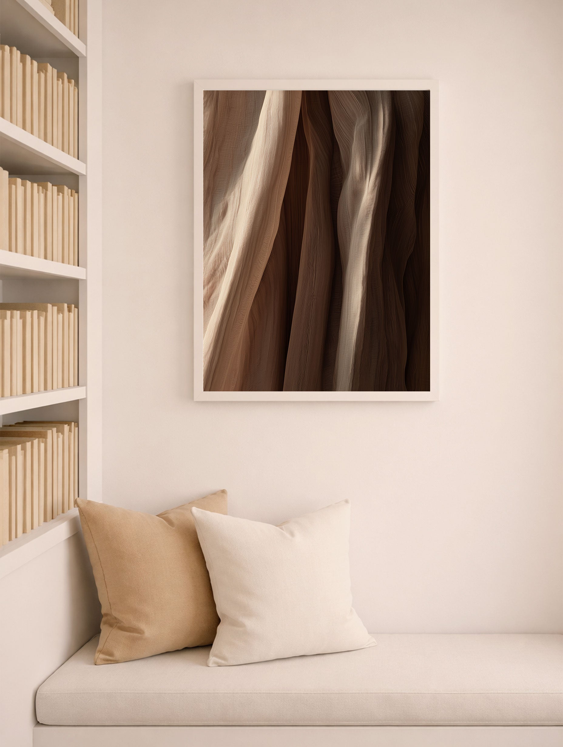 Textured Silk Fabric Poster Mockup