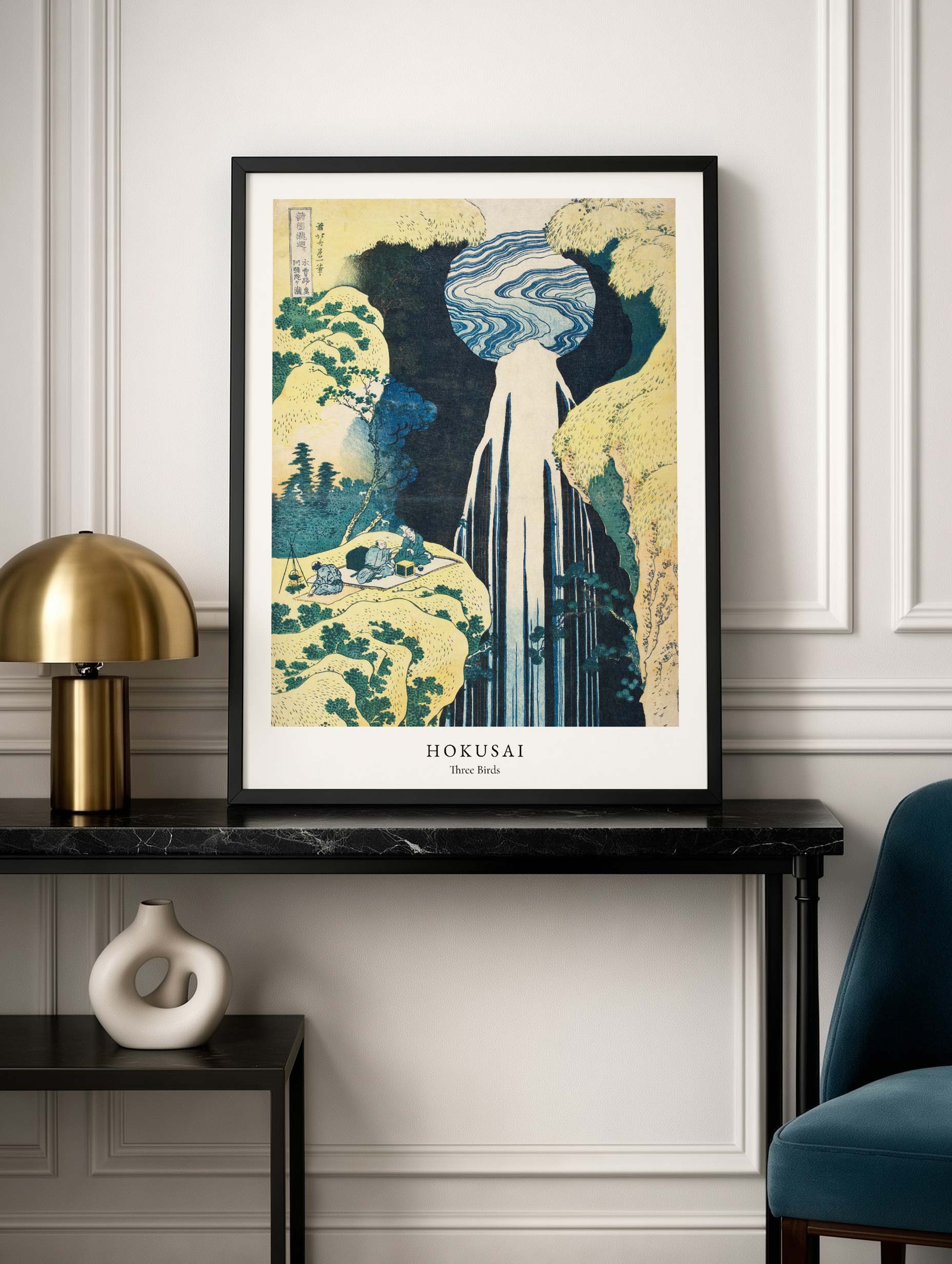 The Amida Falls - Hokusai Mockup
