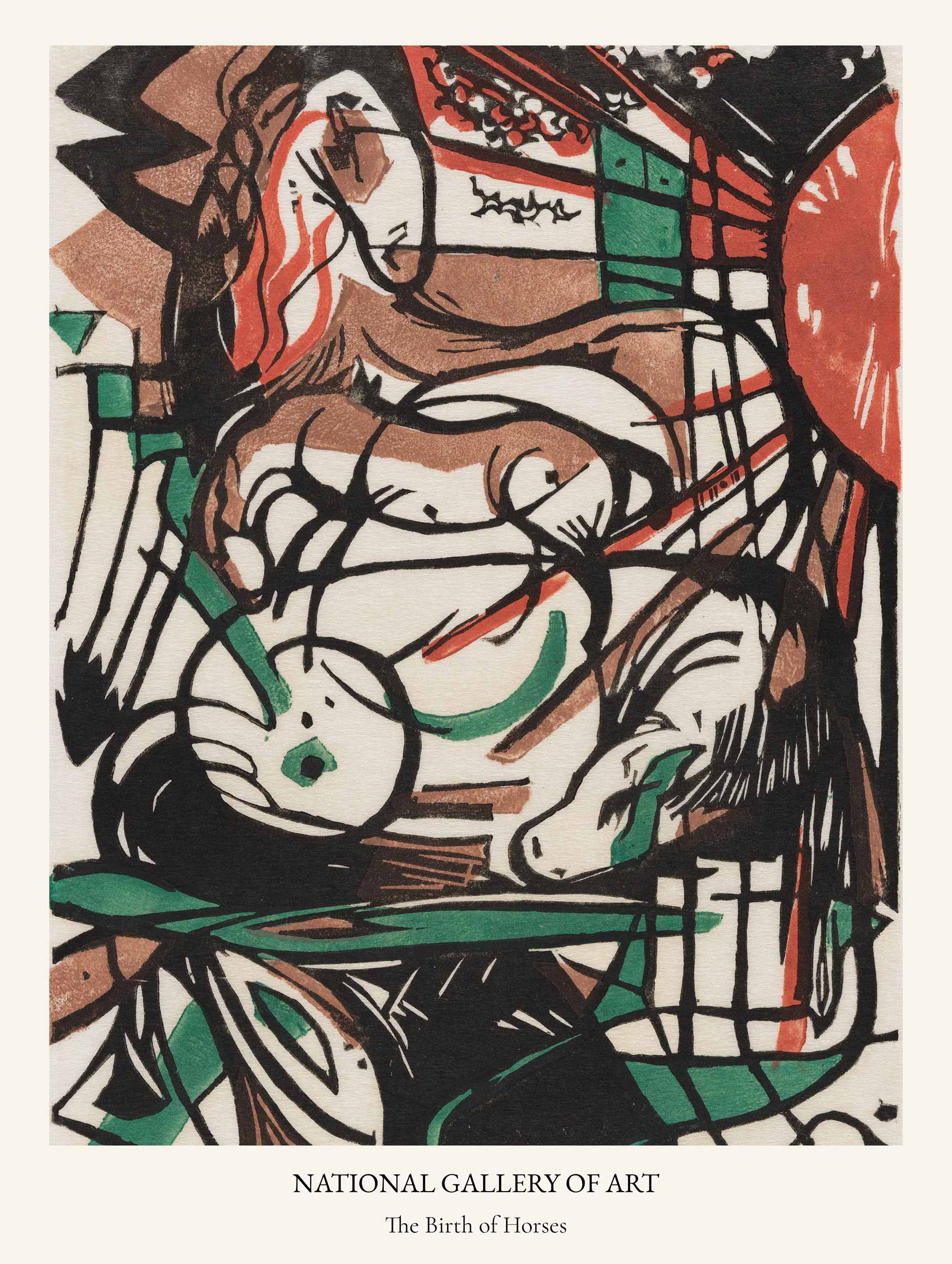 The Birth of Horses - Franz Marc