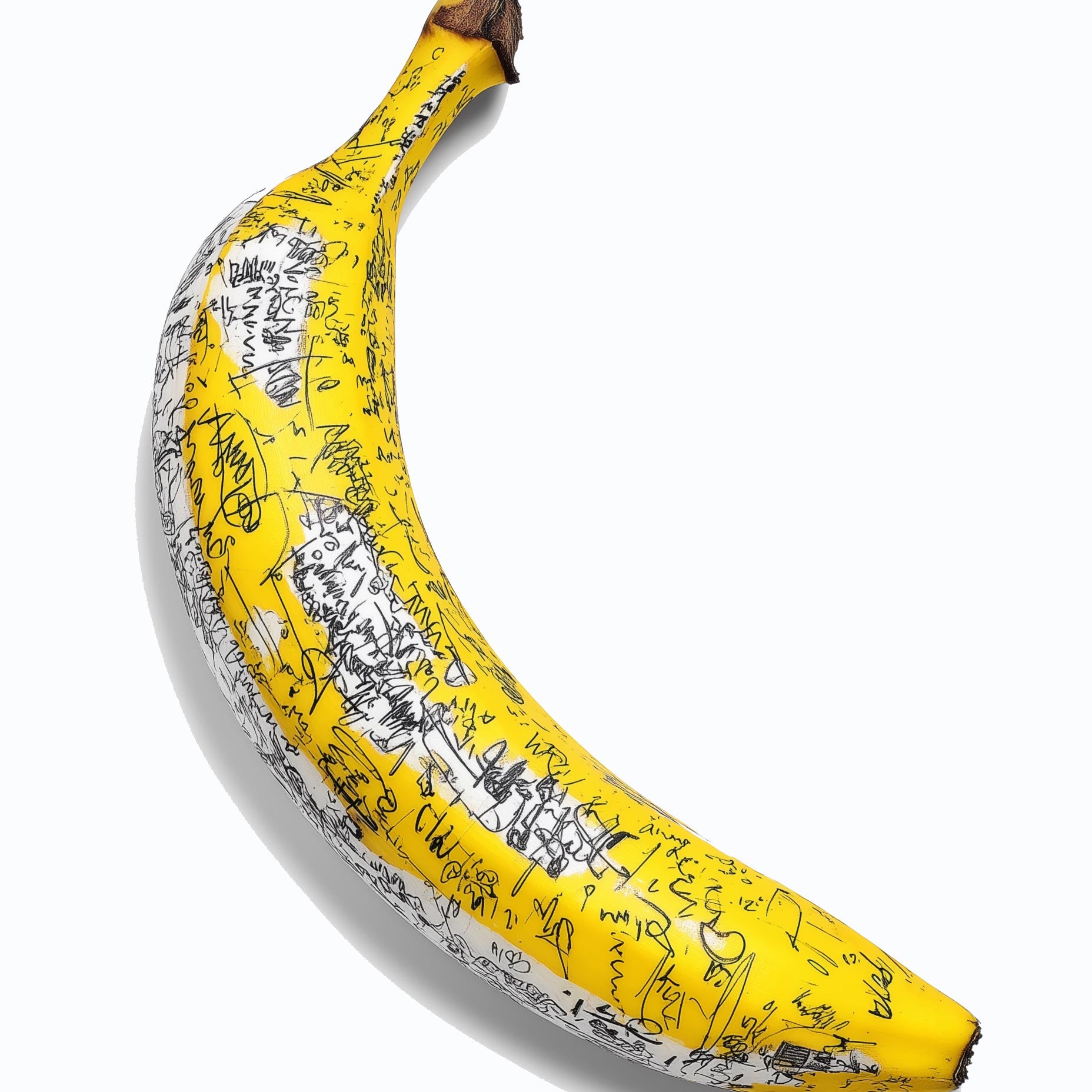 The Doodle Banana Fruit Artwork