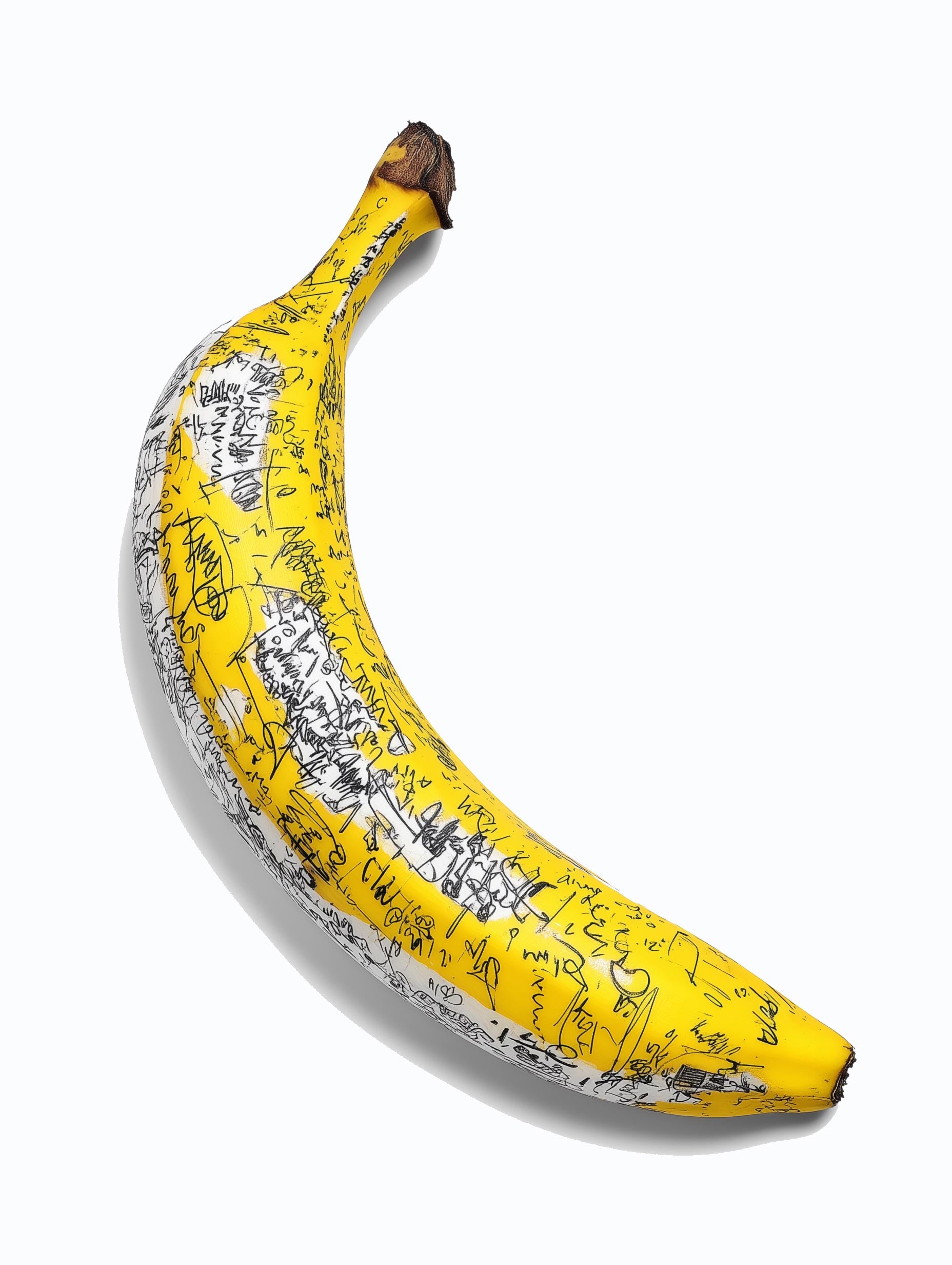 The Doodle Banana Fruit Artwork