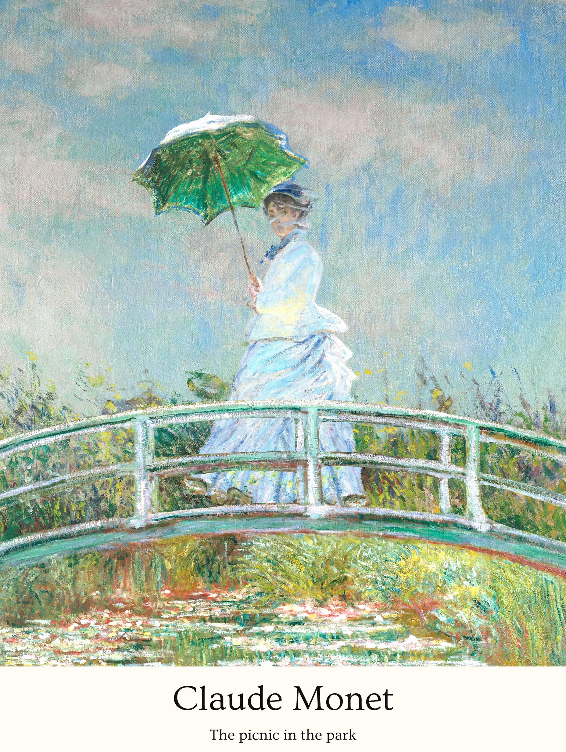 The Picnic in the Park Claude Monet Art Print