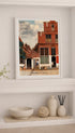 The Little Street Johannes Vermeer Art Print Mockup