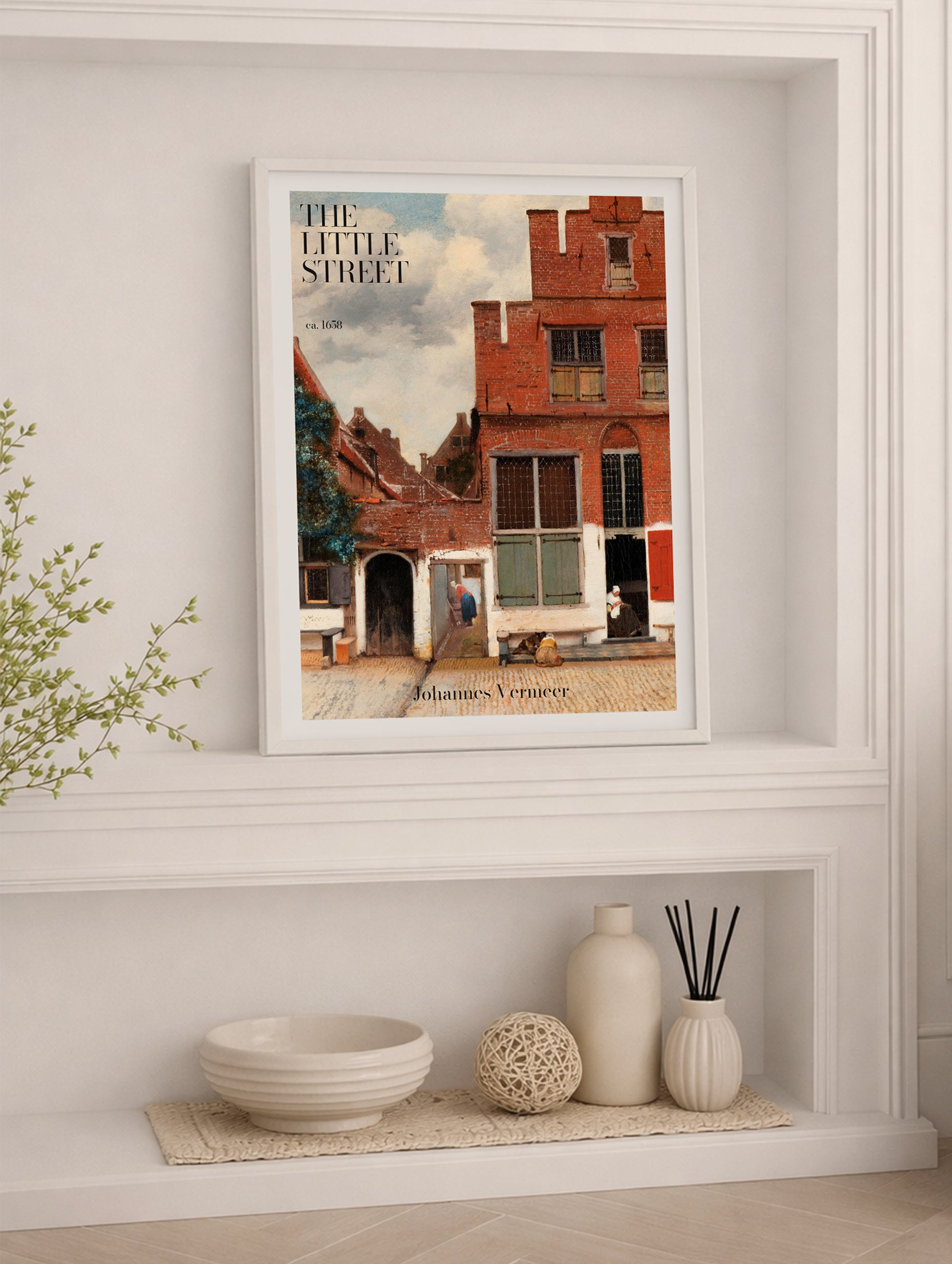 The Little Street Johannes Vermeer Art Print Mockup