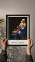 The Milkmaid Johannes Vermeer Art Print No 2 Mockup