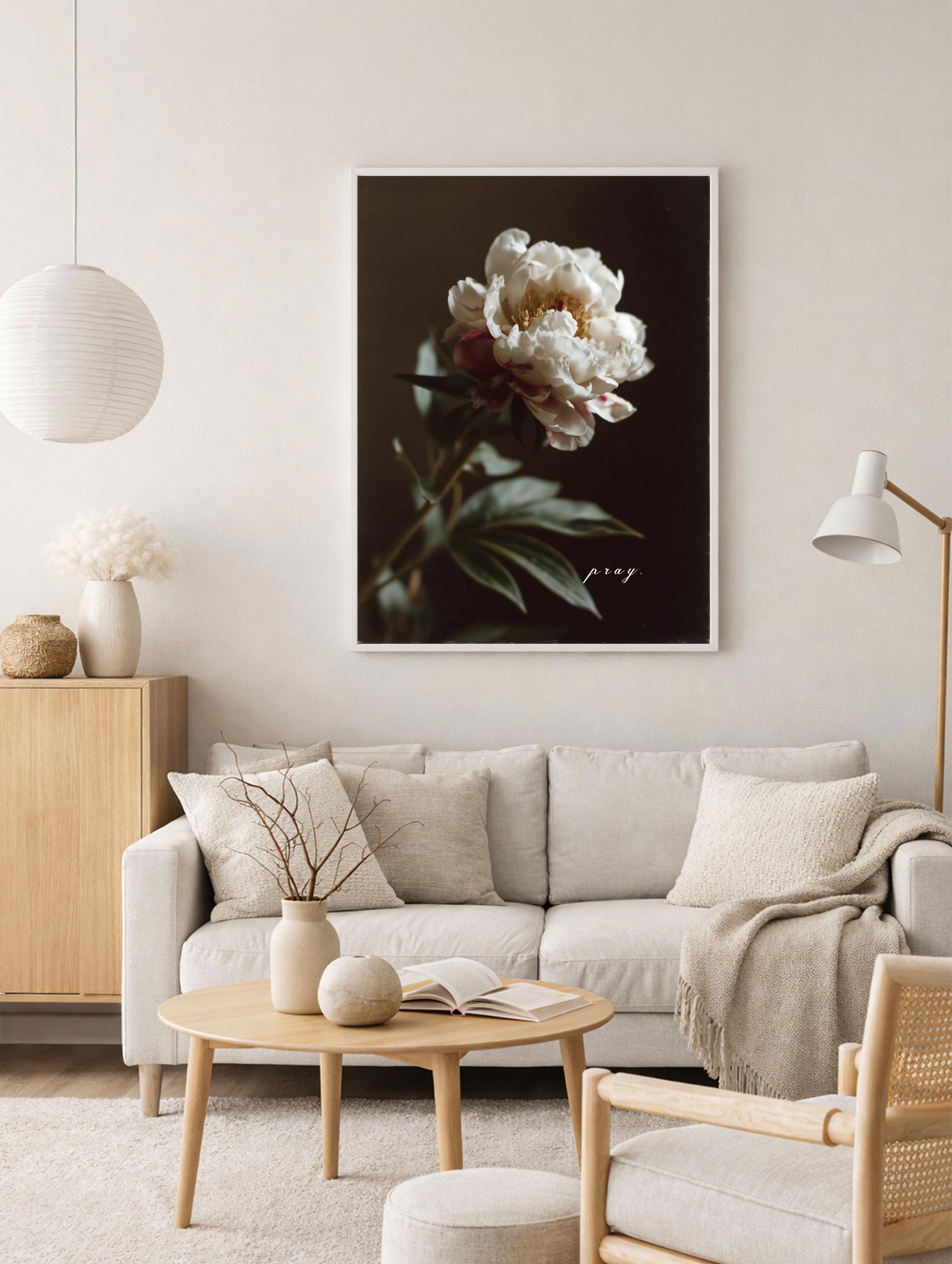 The Peony Flower Poster