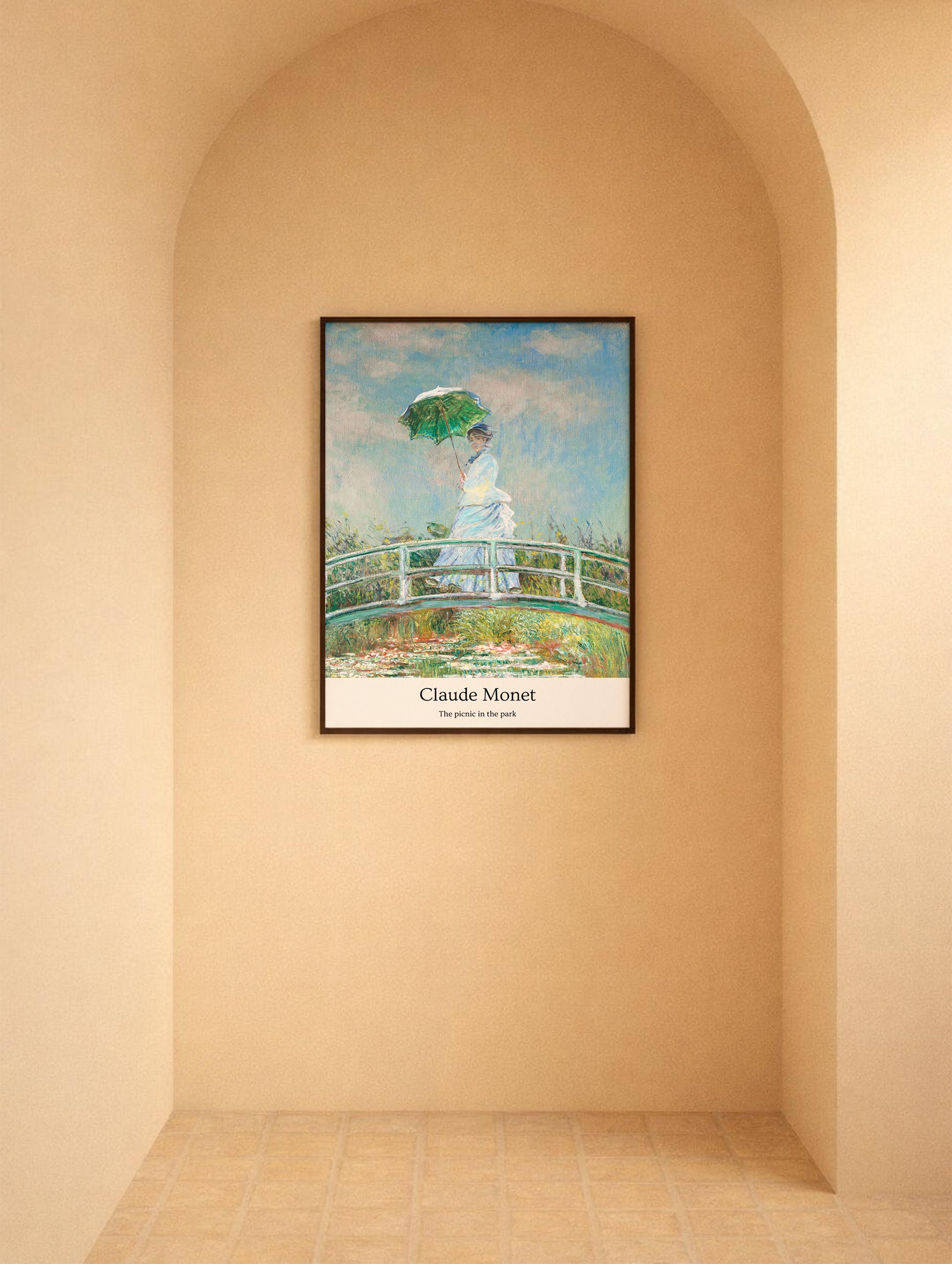 The Picnic in the Park Claude Monet Art Mockup