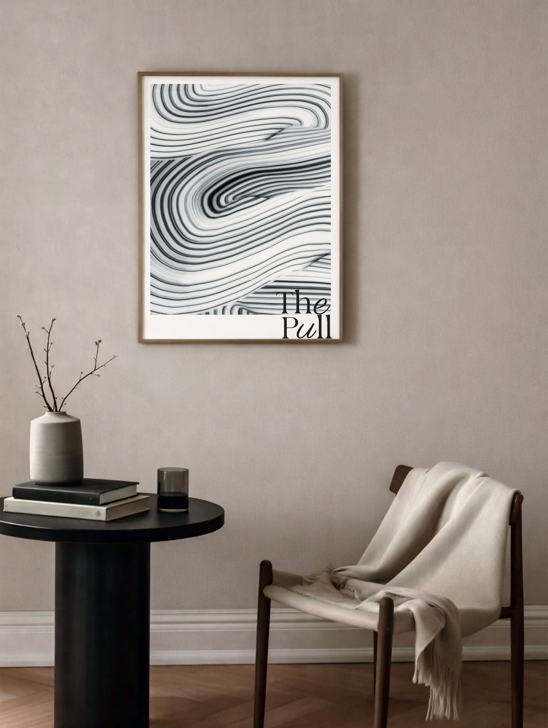 The Pull Abstract Poster Mockup