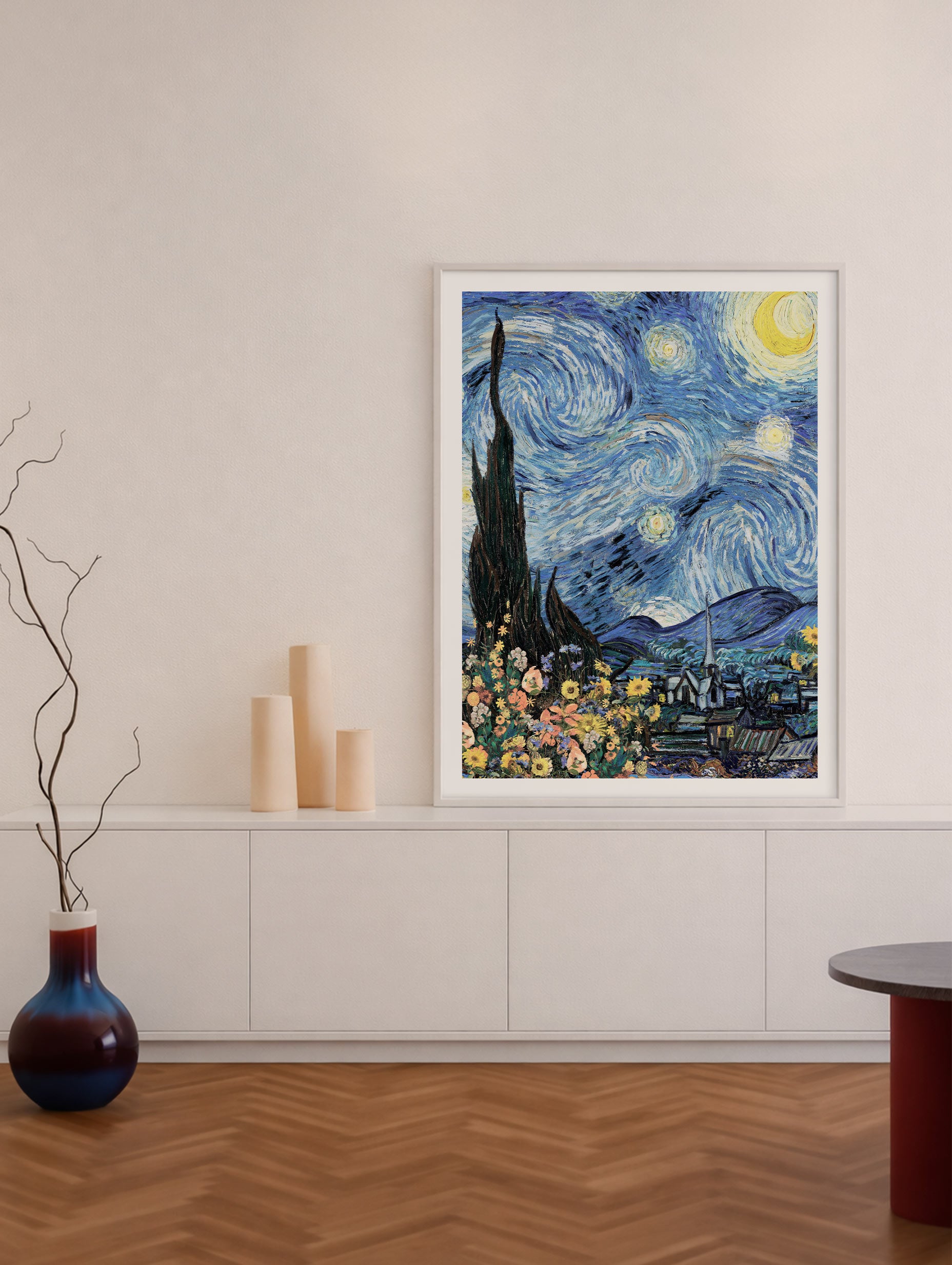 The Starry Night Van Gogh Art Print No 3 Mockup