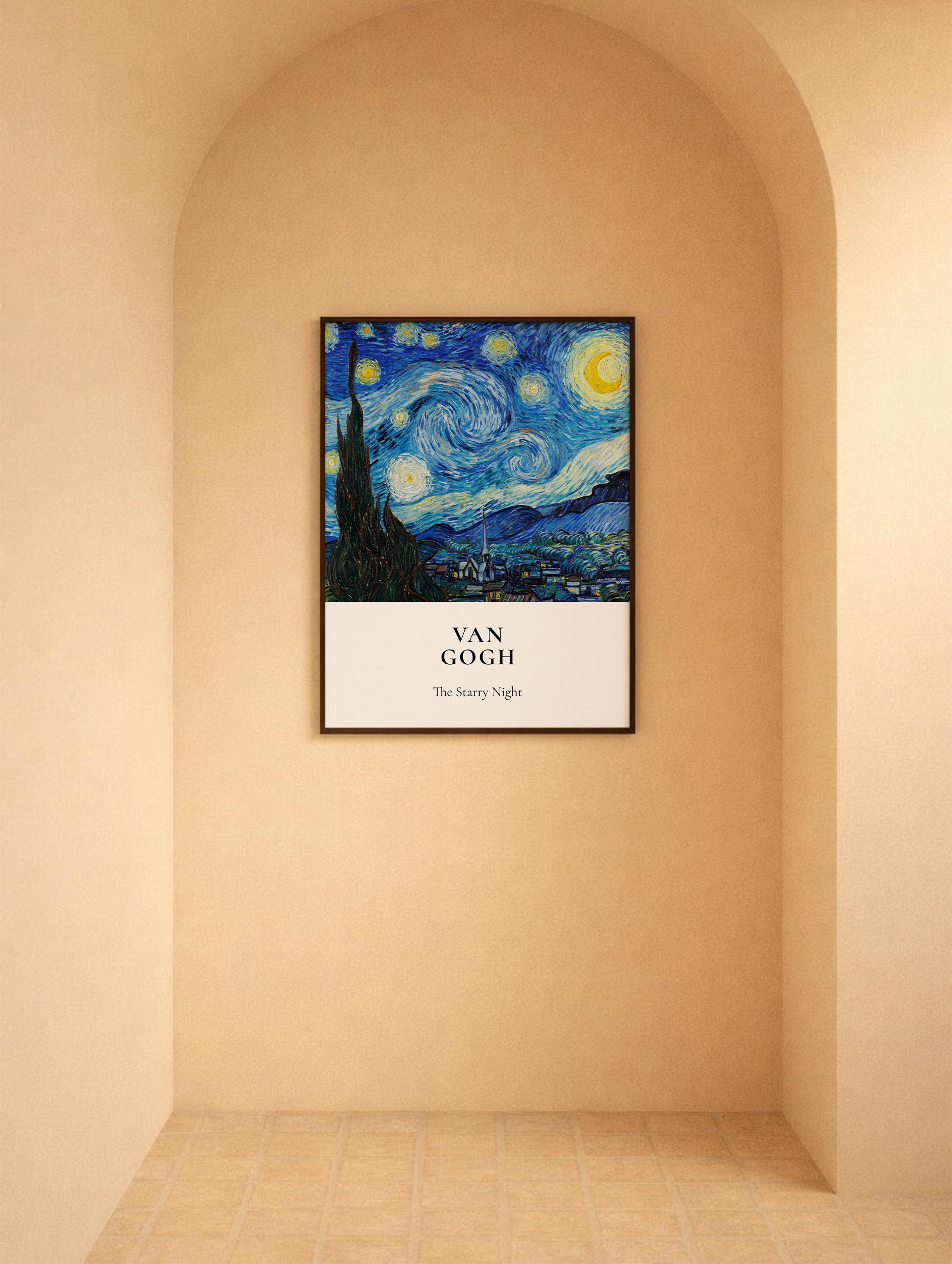 The Starry Night Van Gogh Art Mockup