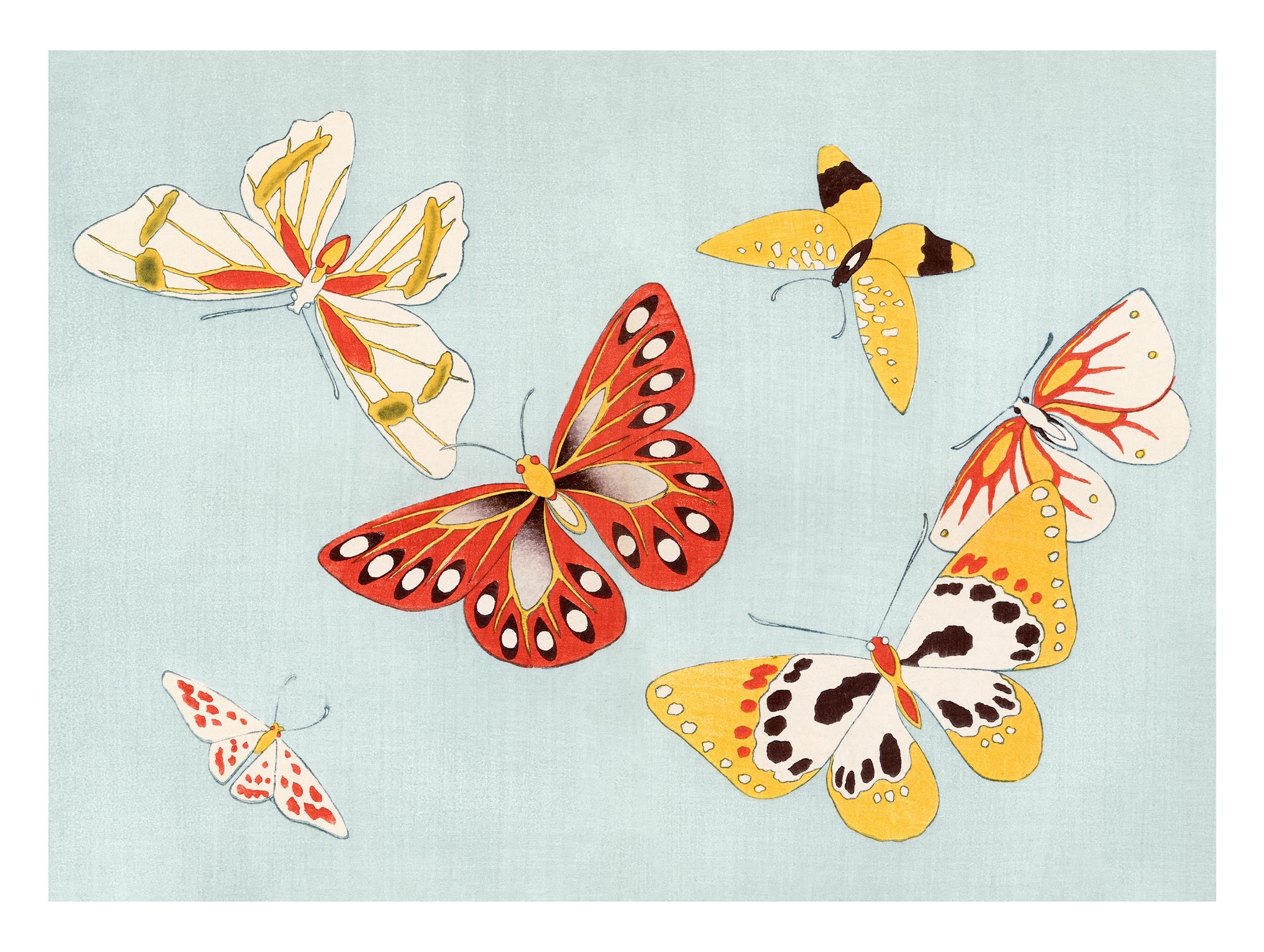 A Thousand Butterflies Kamisaka Sekka Art Print