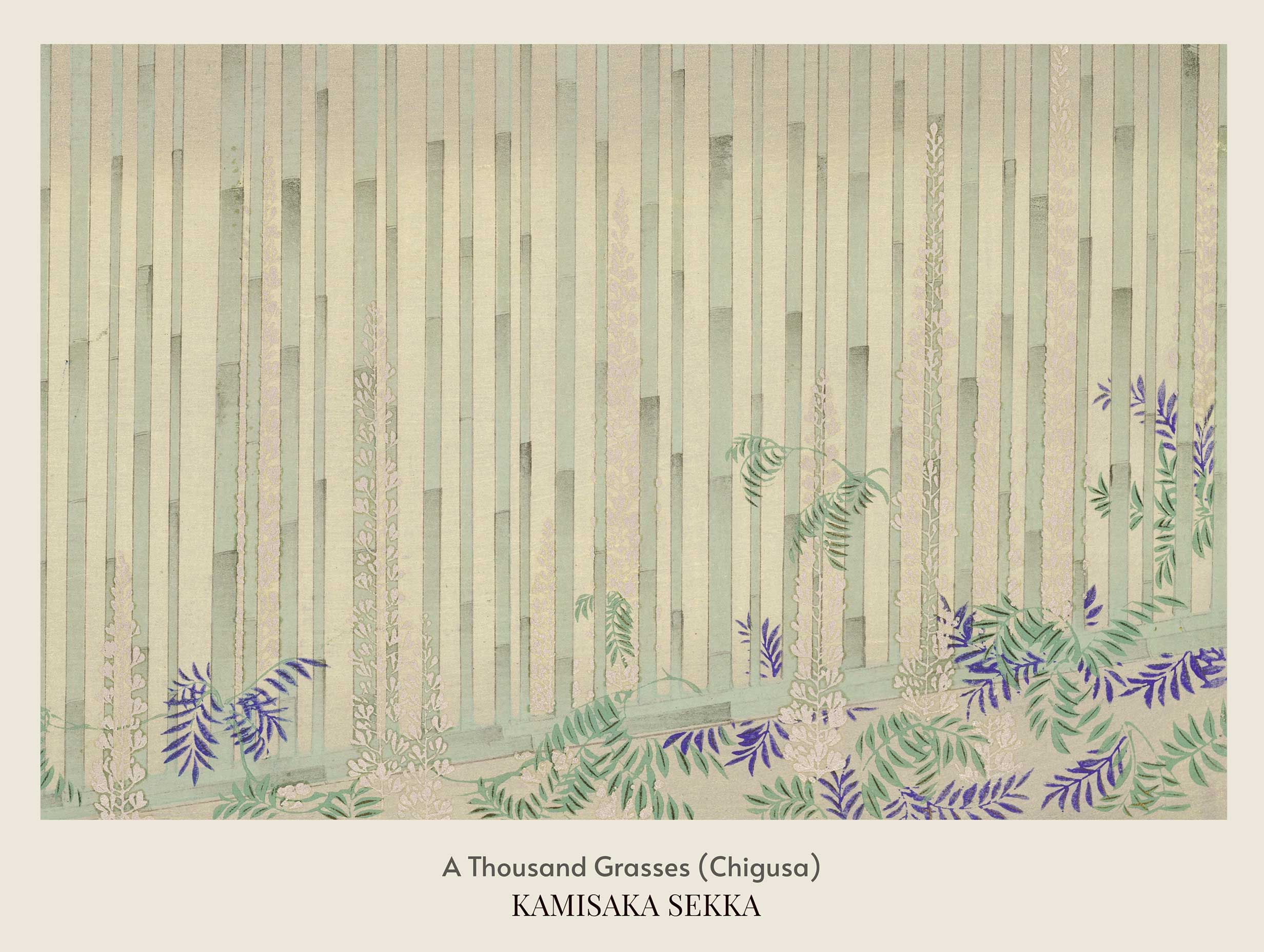 A Thousand Grasses (Chigusa) Kamisaka Sekka Art Print No 2