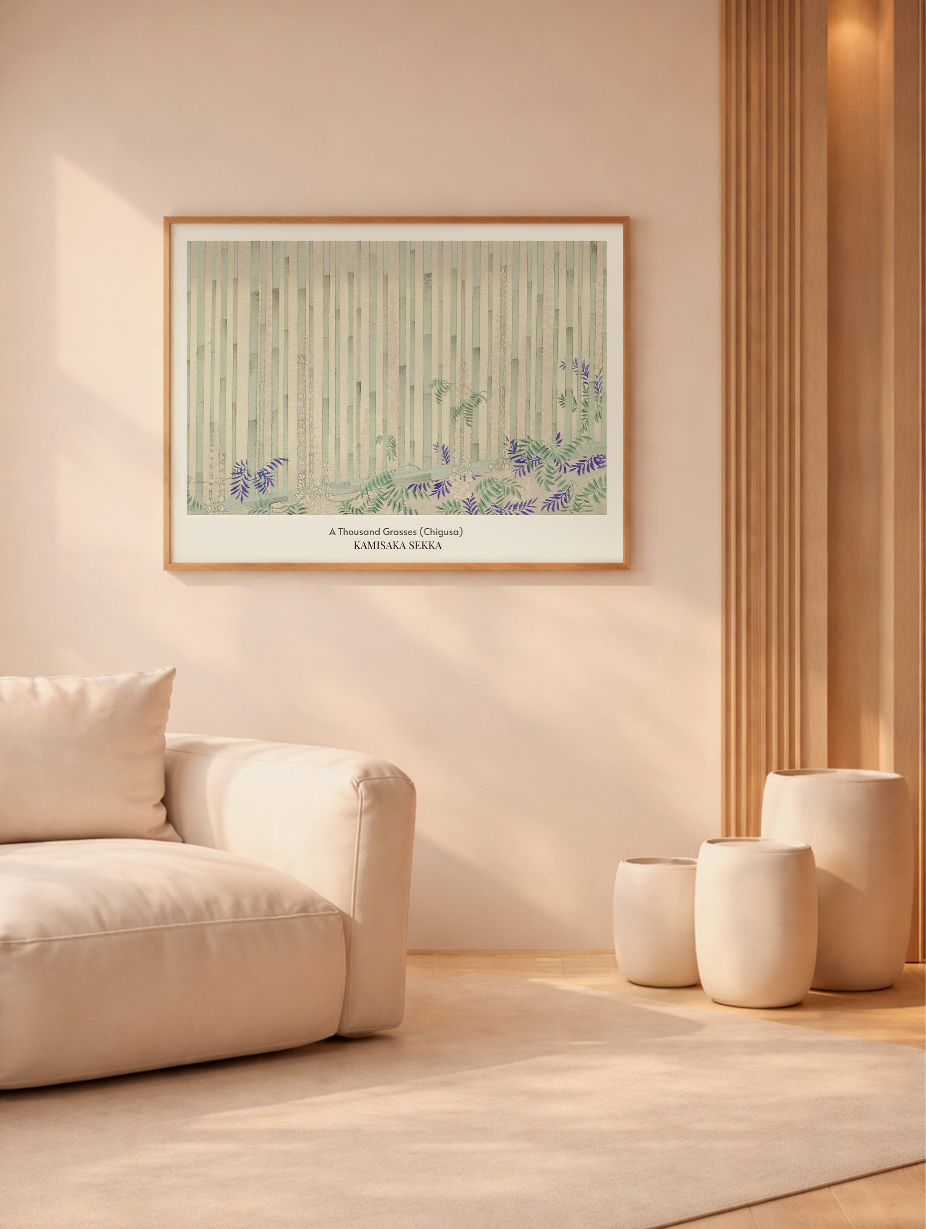 A Thousand Grasses (Chigusa) Kamisaka Sekka Art Print No 2 Mockup