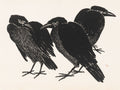 Three Crows - Henri-Charles Guérard Art Print