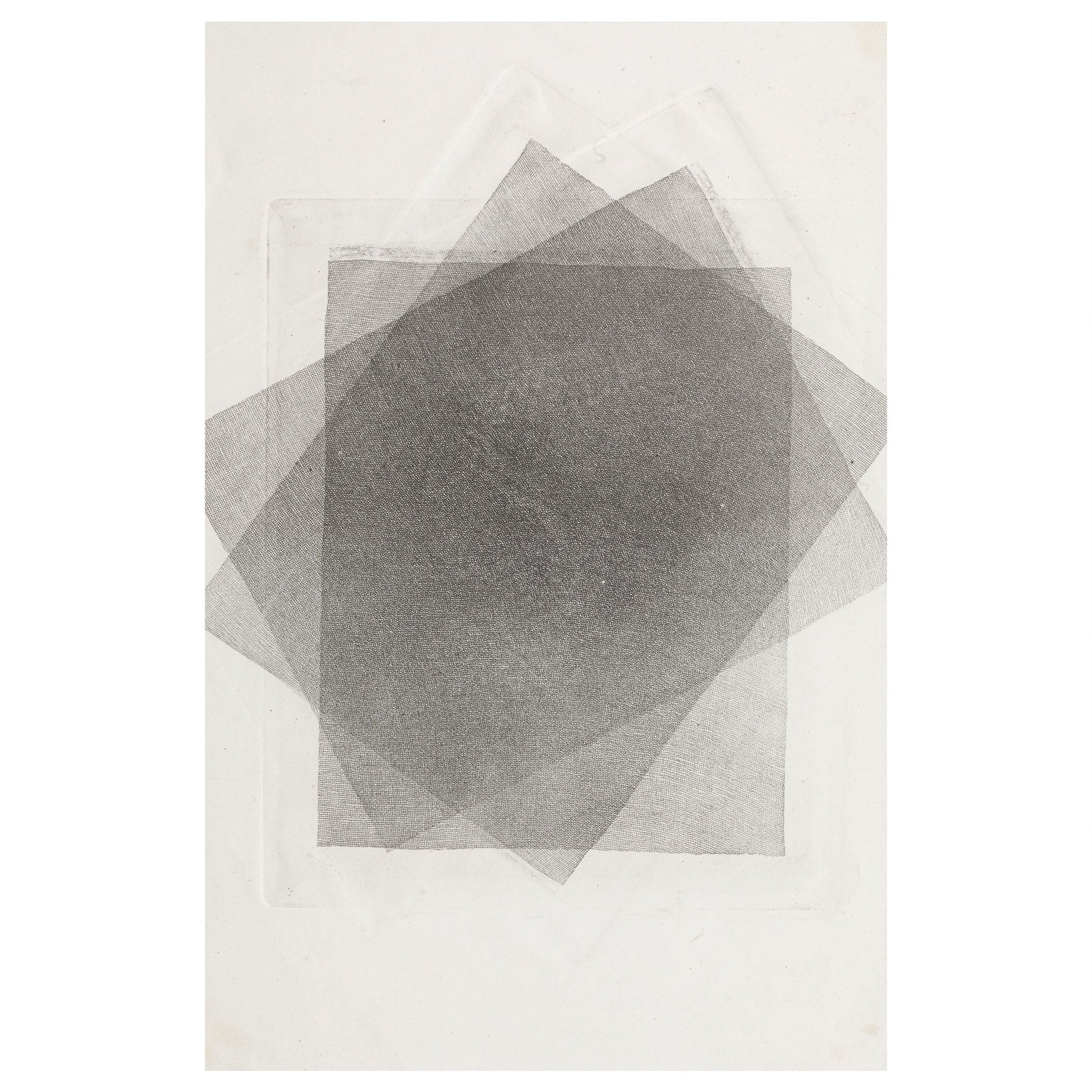 Three Sheets of Gauze, Crossed Obliquely William Henry Fox Talbot Art Print