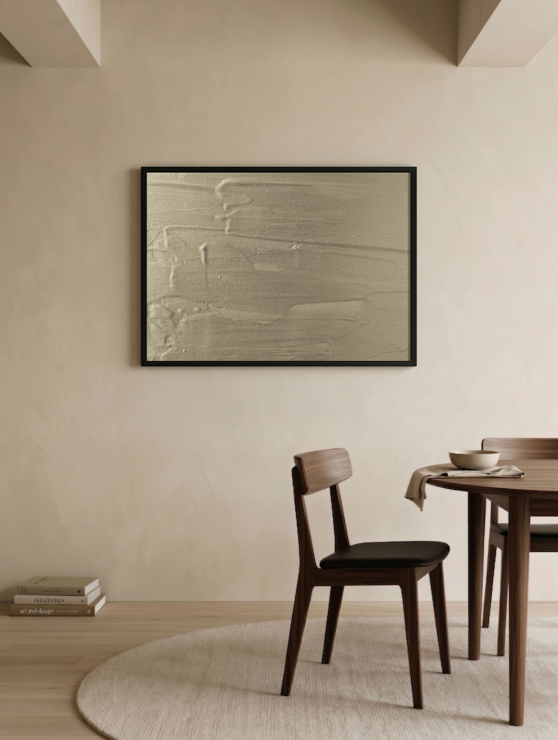 Titanium Buff Gesso Texture Poster