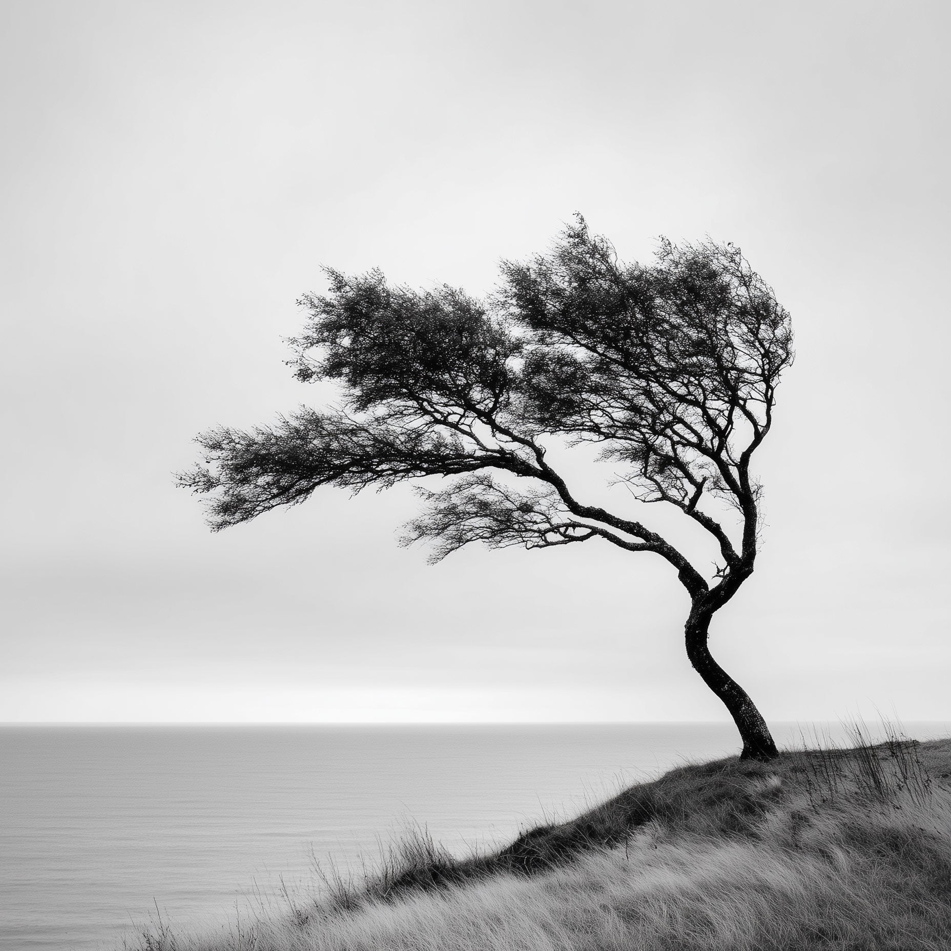 Tree by the Sea Ocean Wall Art