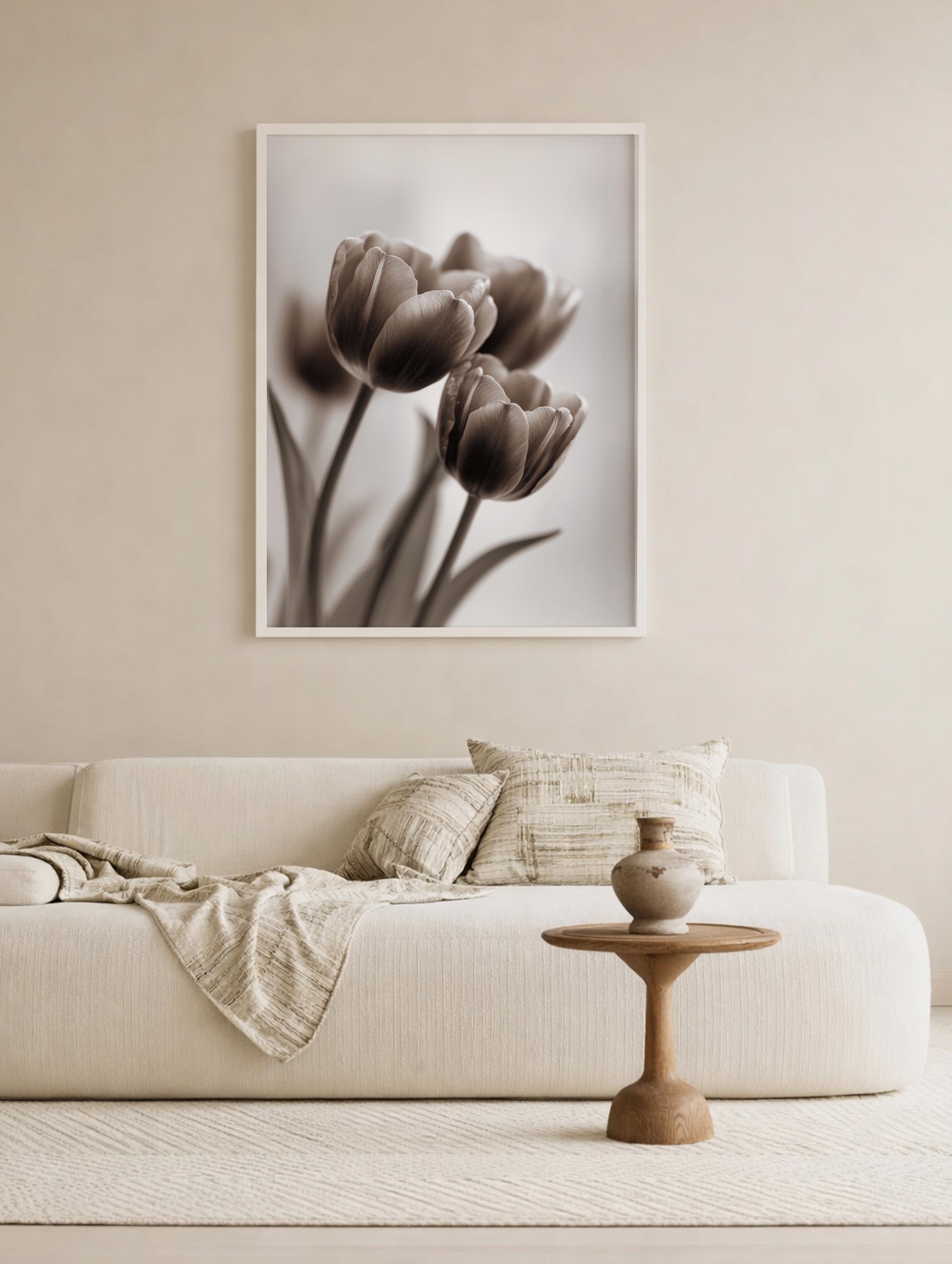 Tulips Flower Photography Poster Mockup