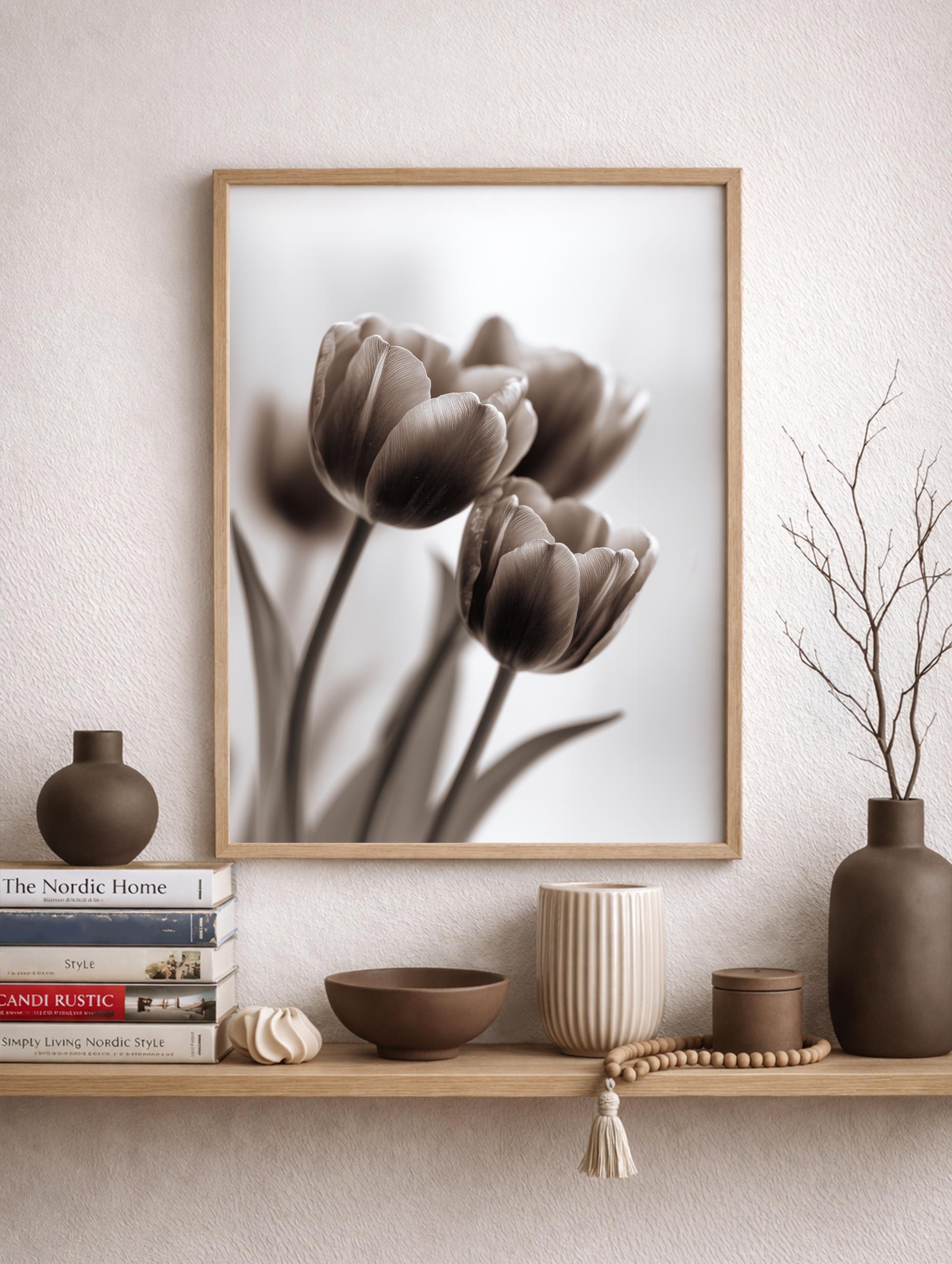 Tulips Flower Photography Poster Mockup