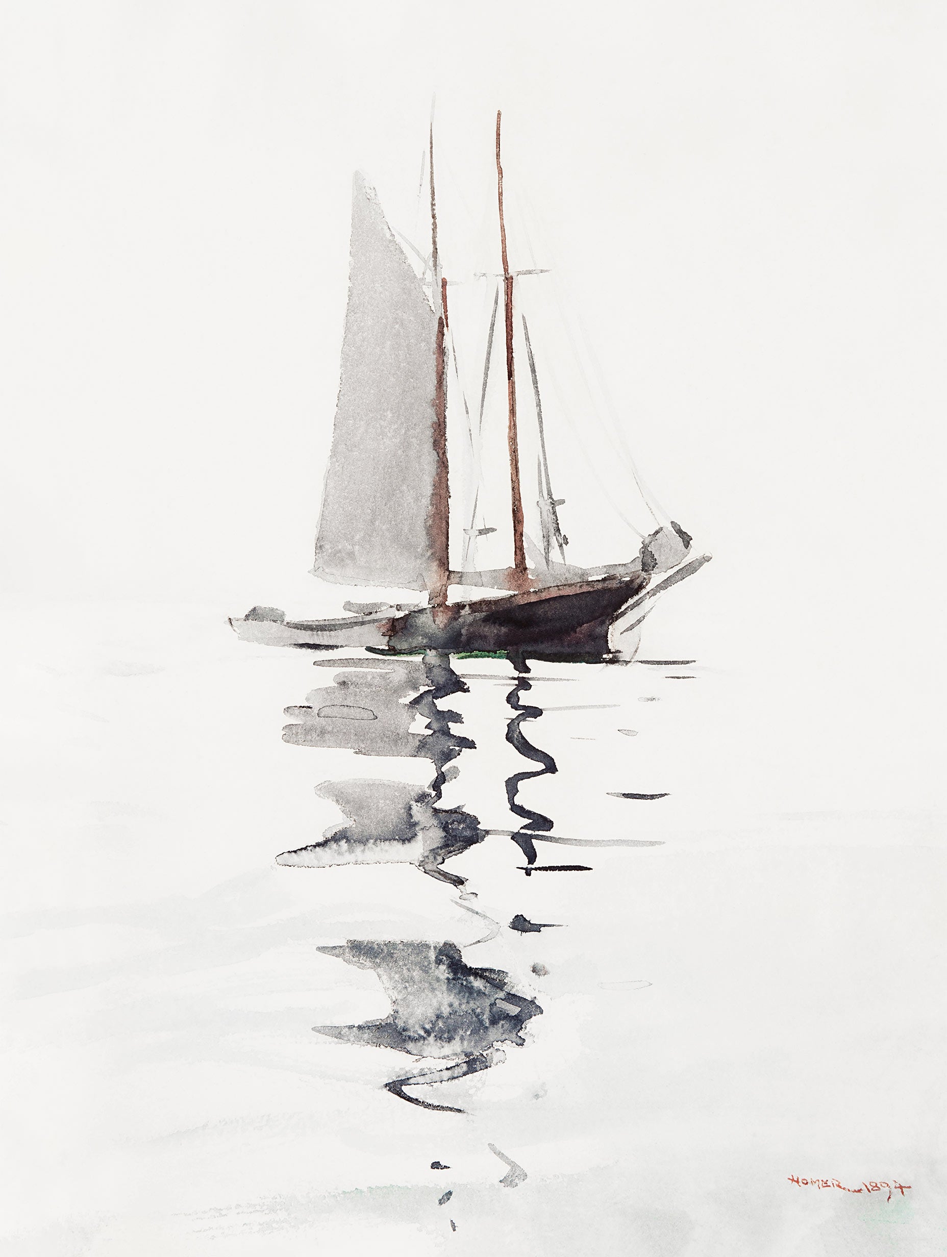 Two-masted Schooners Winslow Homer