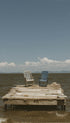 Two Chairs by the Lake Ocean Wall Art