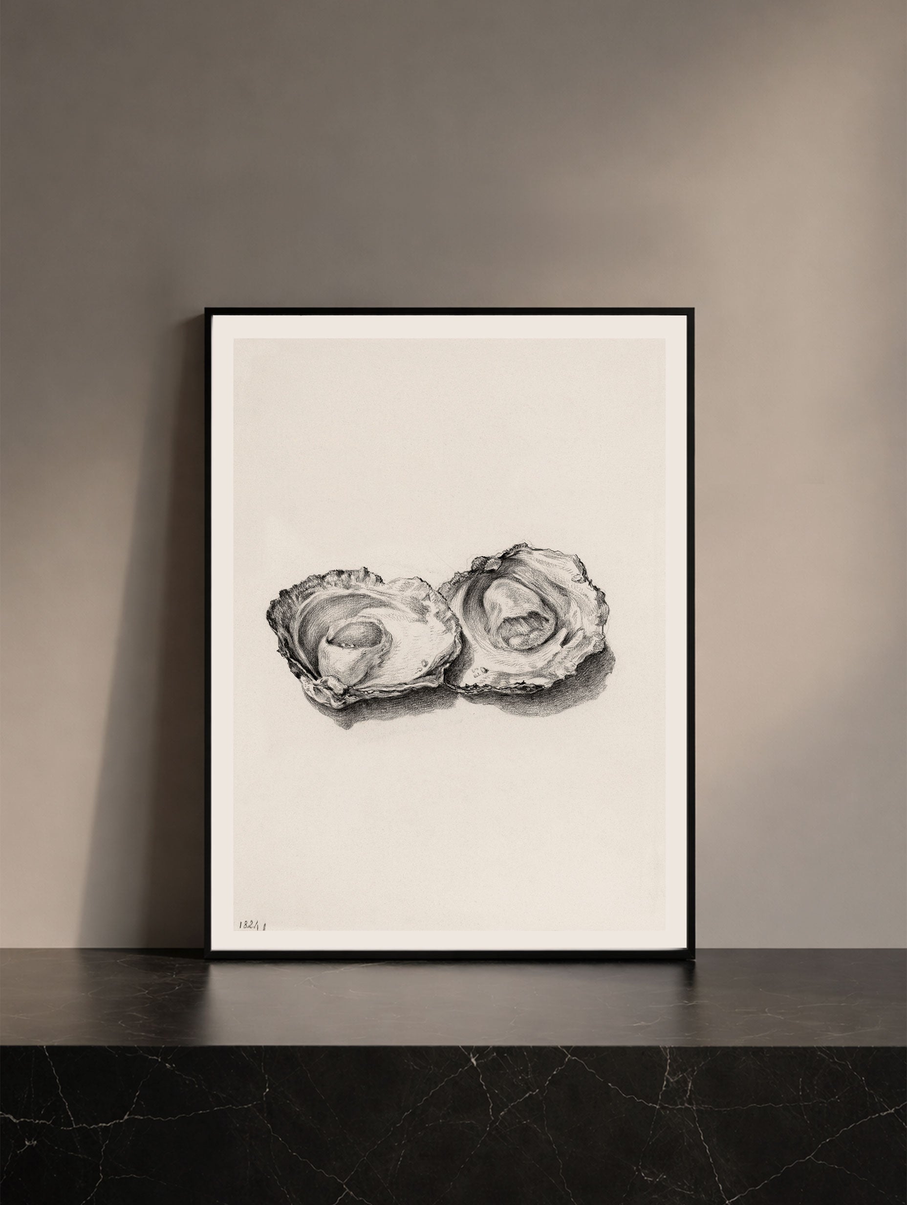 Två öppnade ostron - Jean Bernard