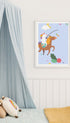 Unicorn Riding Pony Poster Mockup