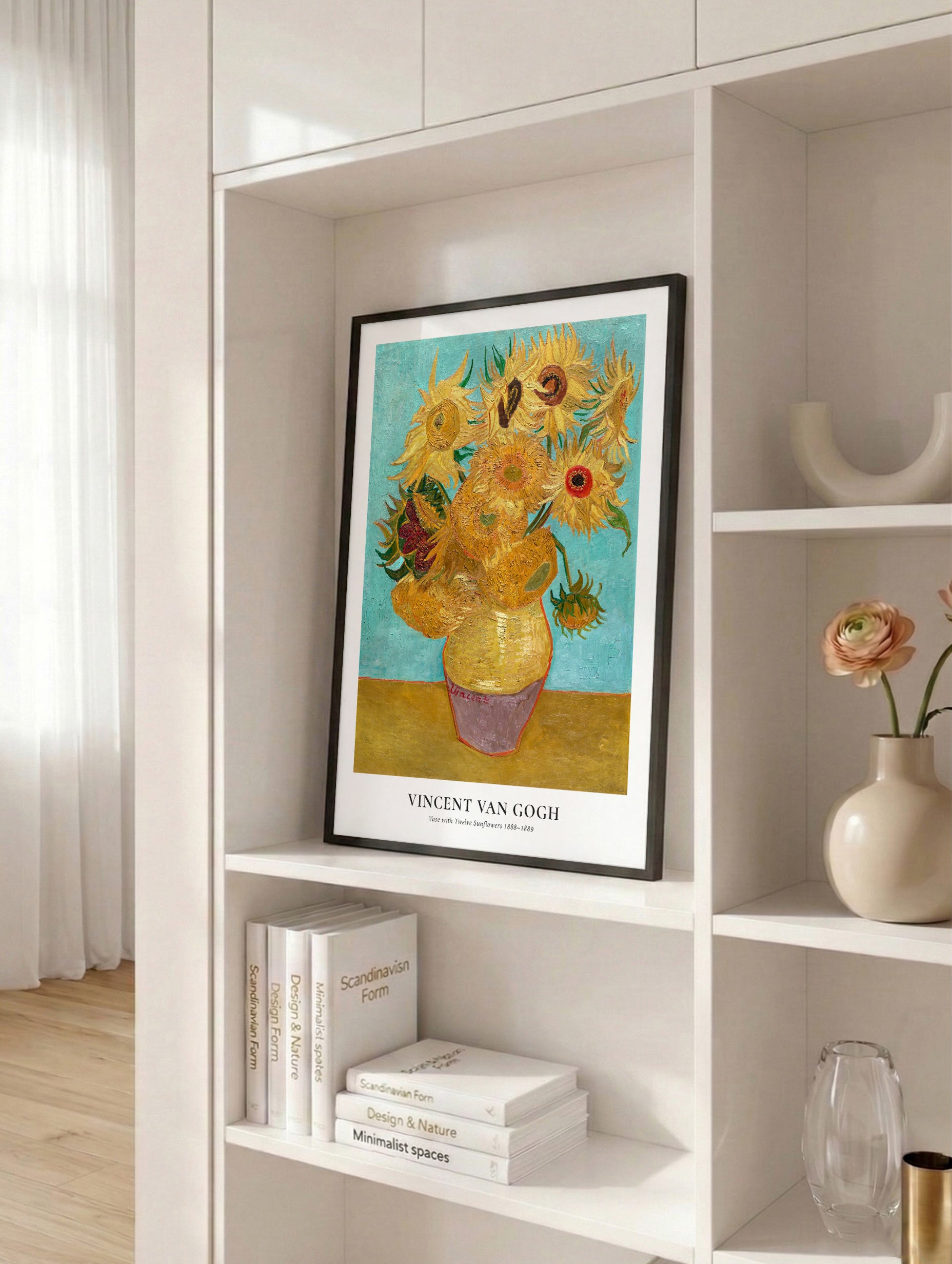 Vase with Twelve Sunflowers - Van Gogh Mockup