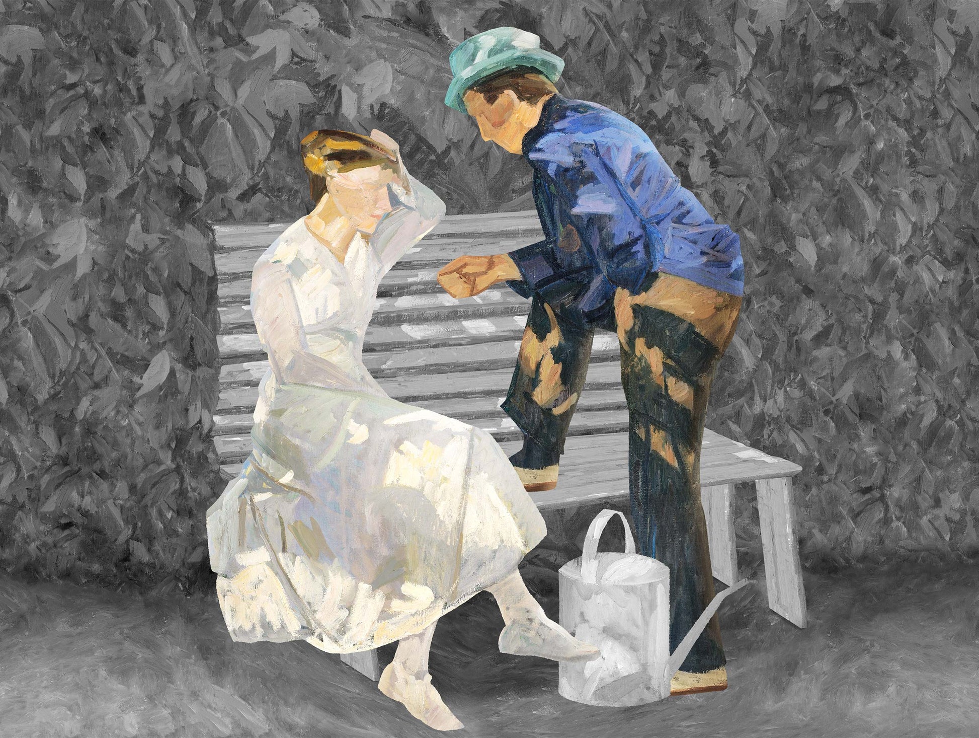 In the Vicarage Garden, Christiansø Edvard Weie Art Print
